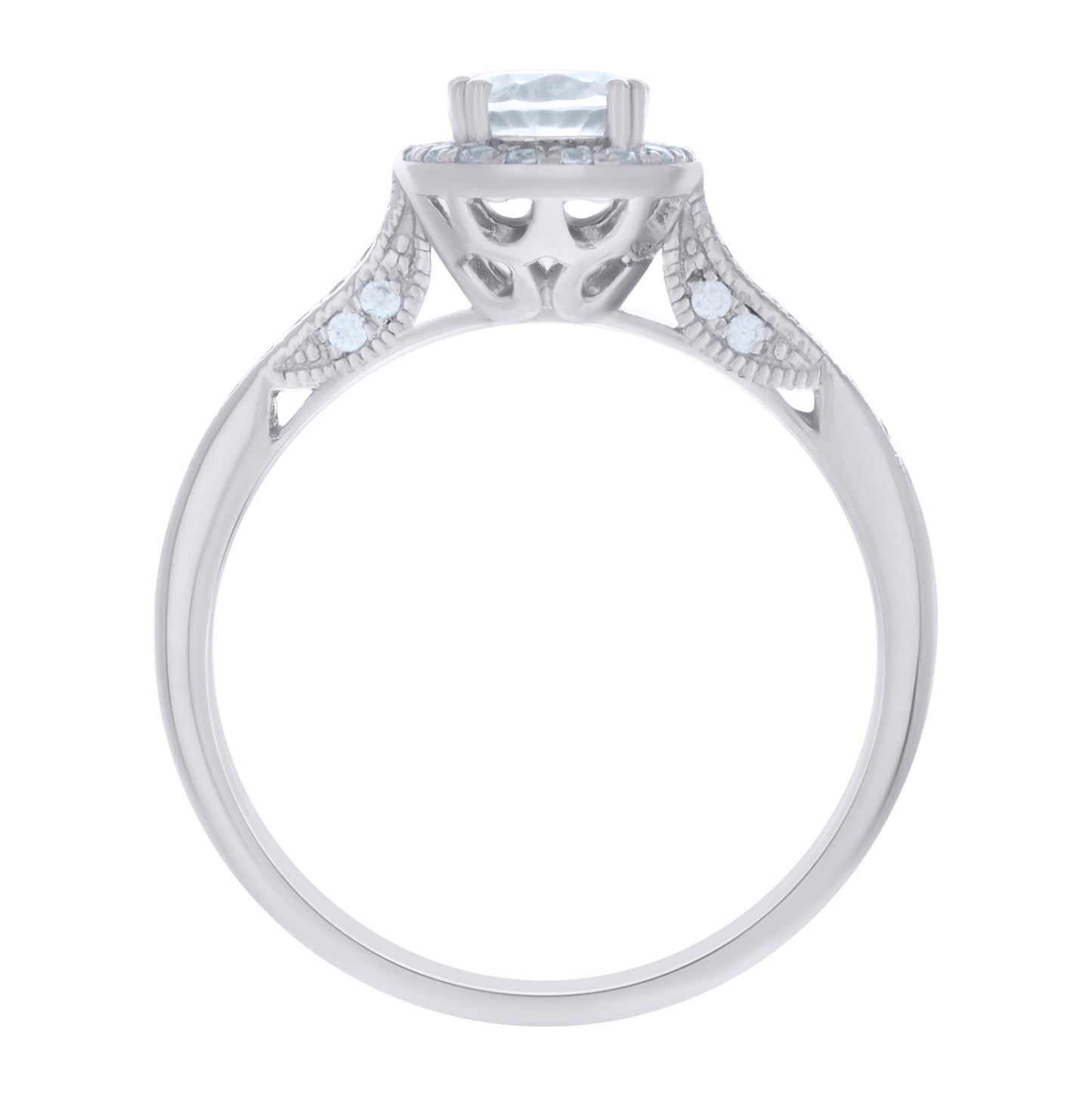 Sterling Silver Womens Round Cubic Zirconia Band Bridal Anniversary Engagement Wedding Ring Sizes 6 To 9