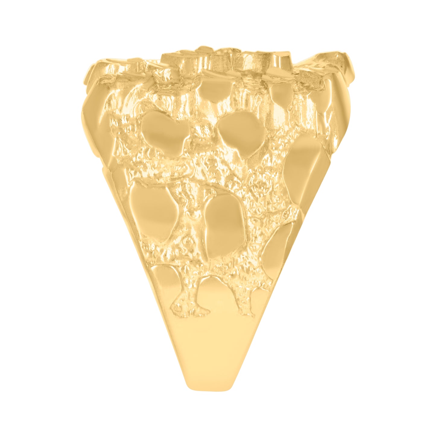 10K Yellow Gold Mens Nugget Fashion Ring