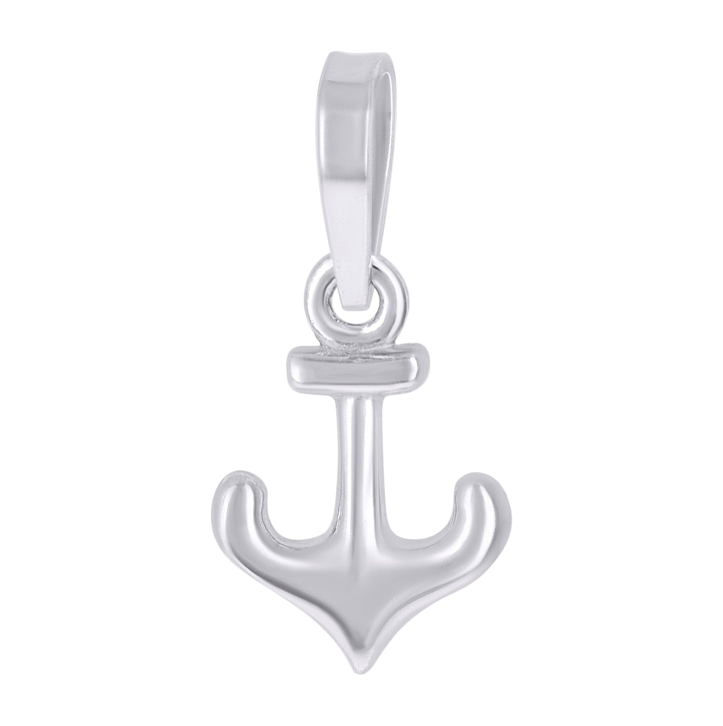 Sterling Silver Unisex Anchor Ocean Life Charm Pendant