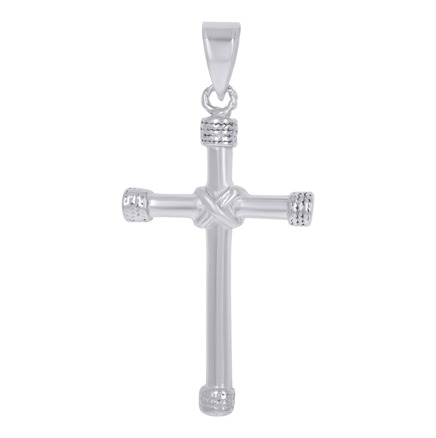 Sterling Silver Unisex Cross Religious Charm Pendant