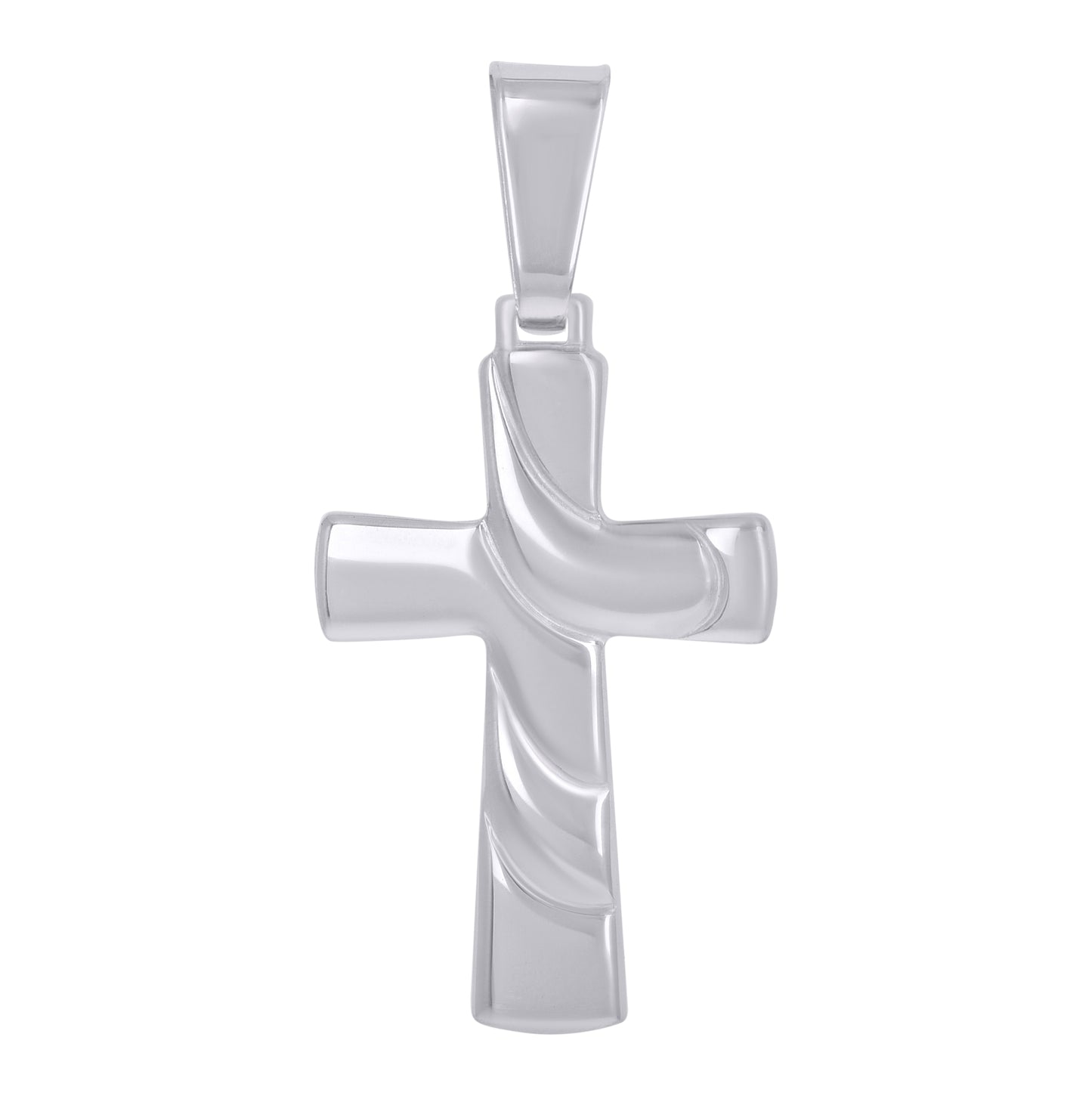 Sterling Silver Unisex Cross Religious Charm Pendant