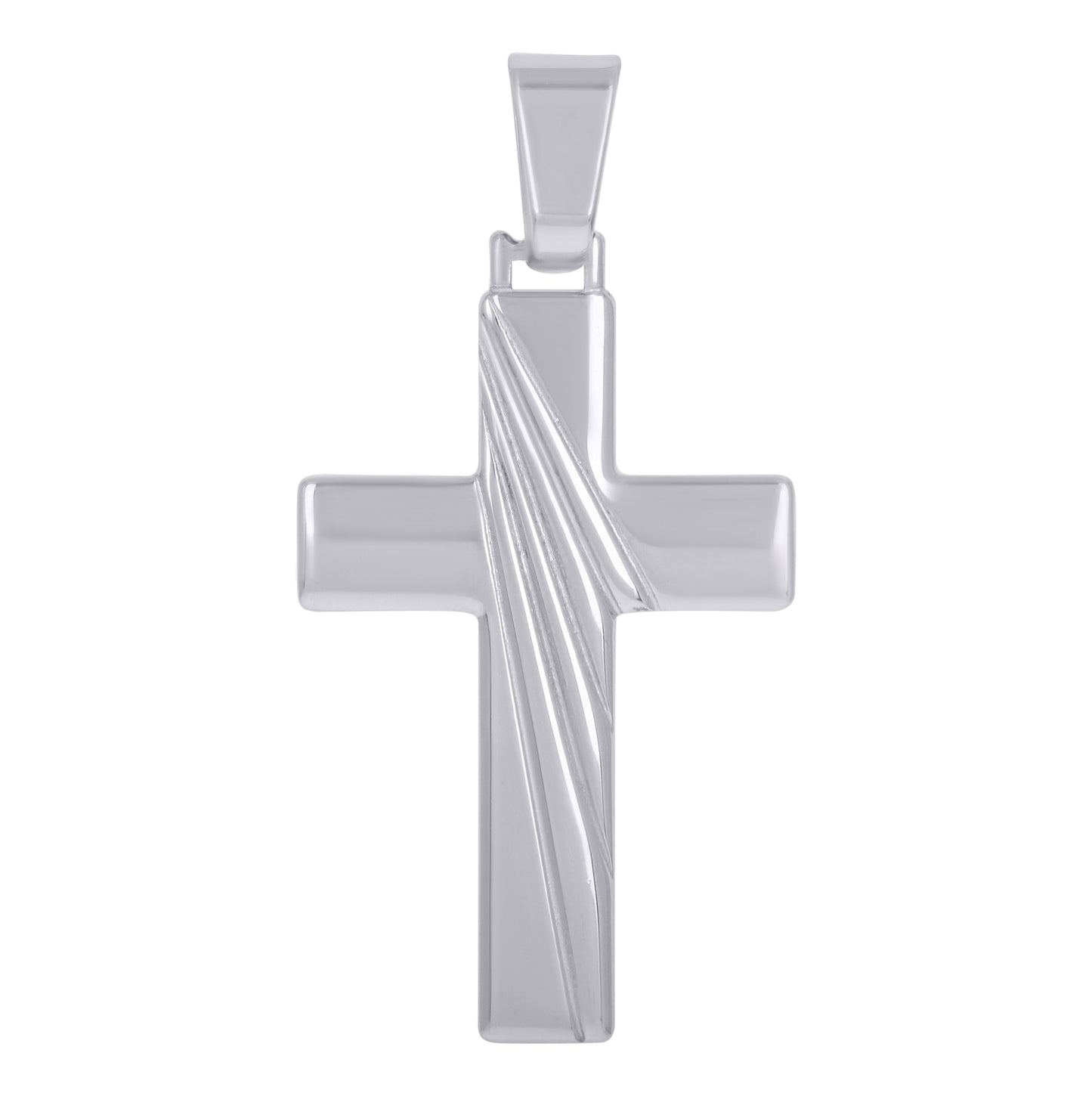 Sterling Silver Unisex Cross Religious Charm Pendant