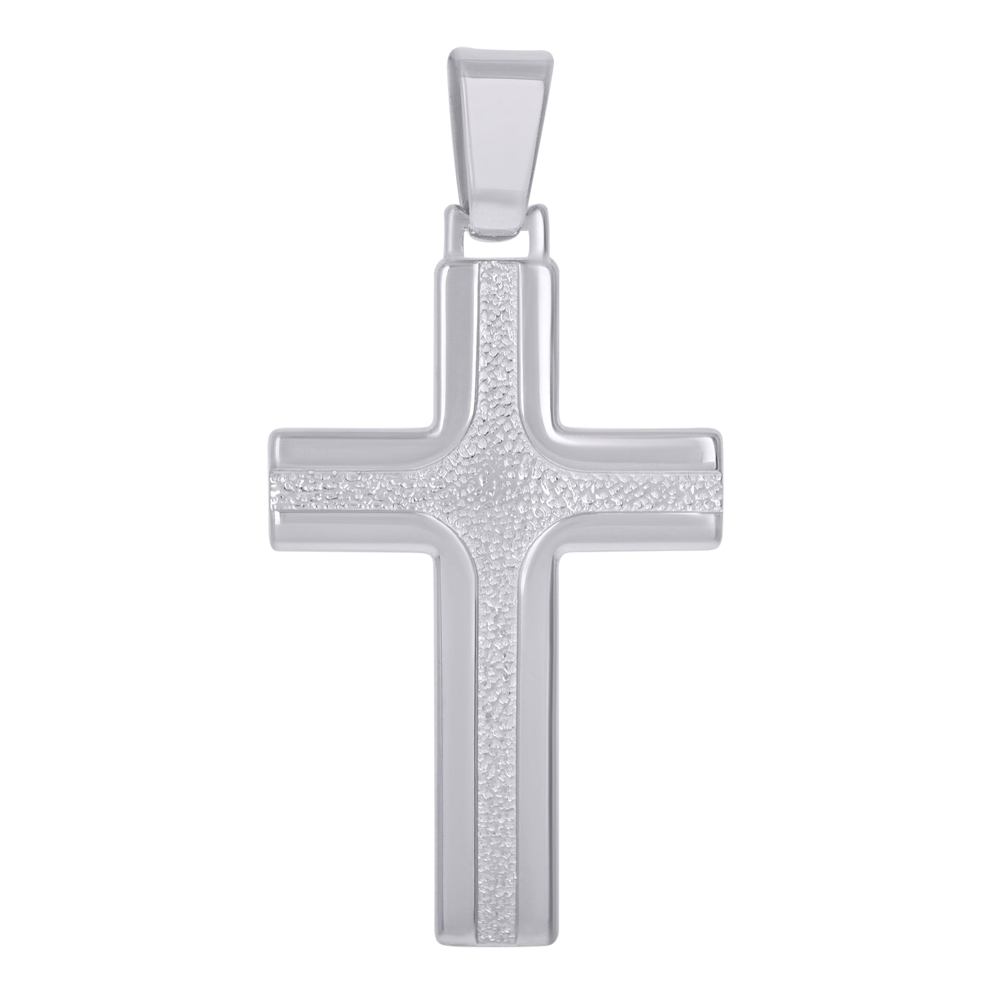 Sterling Silver Unisex Cross Religious Charm Pendant