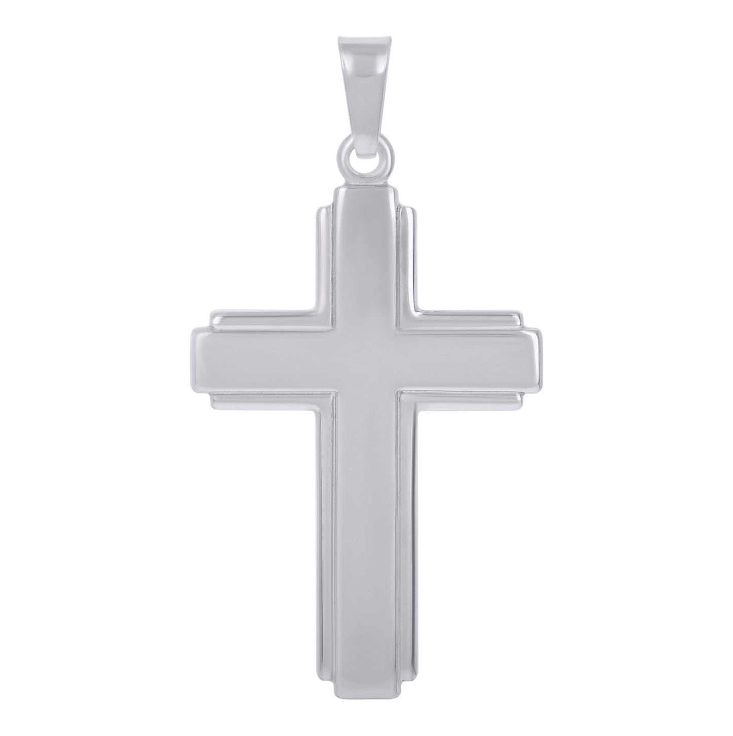 Sterling Silver Unisex Cross Religious Charm Pendant
