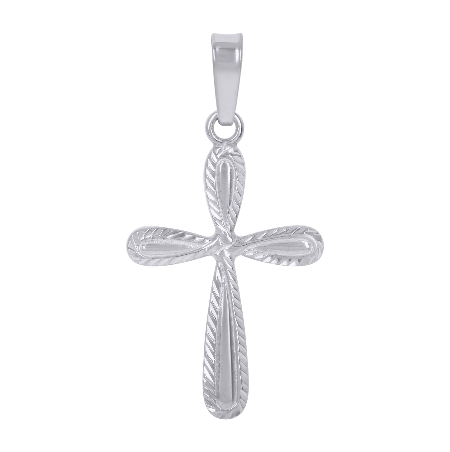 Sterling Silver Unisex Cross Religious Charm Pendant