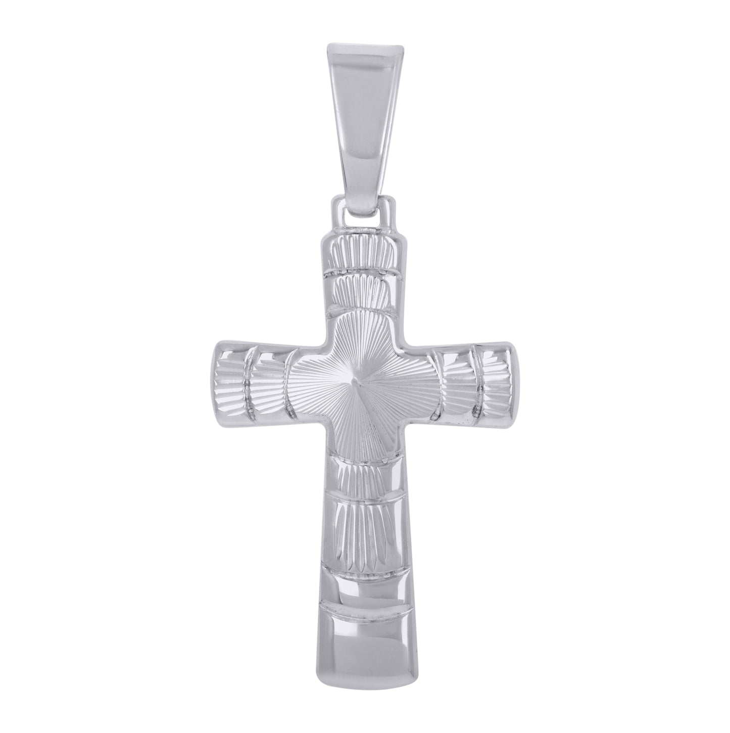 Sterling Silver Unisex Cross Religious Charm Pendant