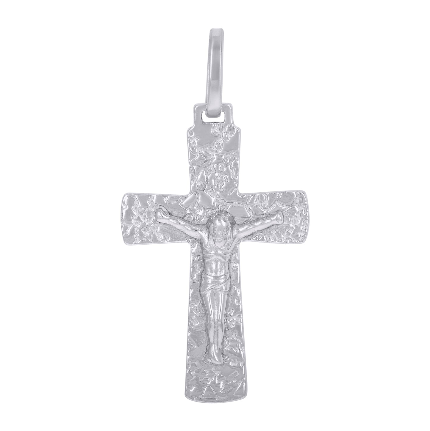 Sterling Silver Unisex Crucifix Cross Religious Charm Pendant