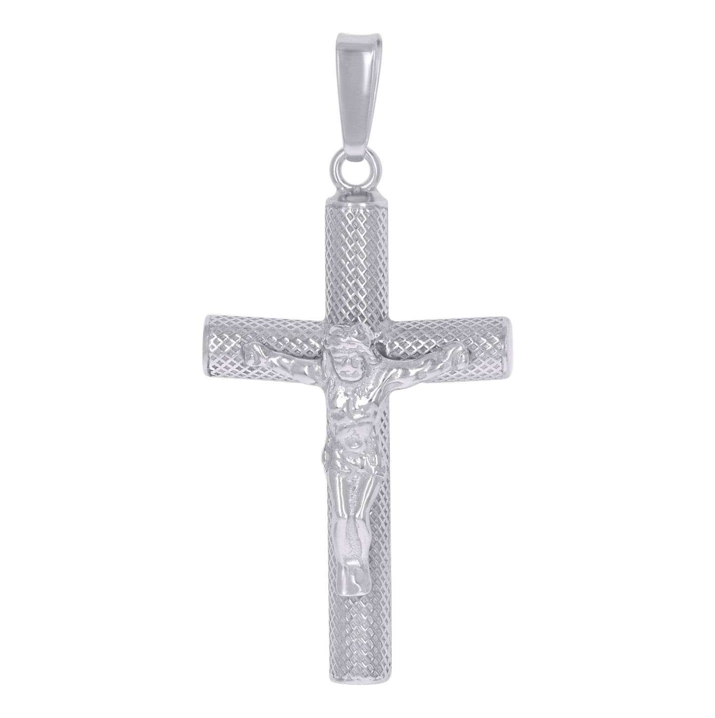Sterling Silver Unisex Crucifix Cross Religious Charm Pendant