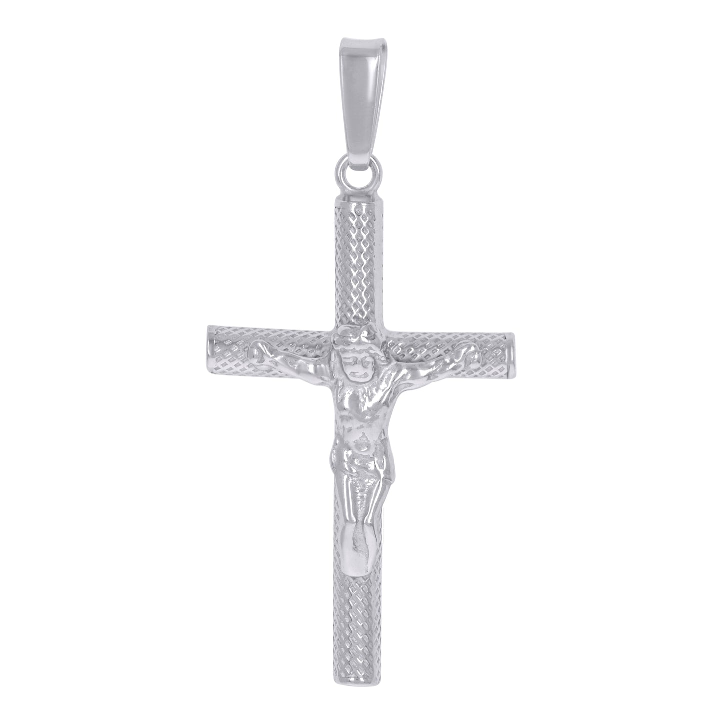 Sterling Silver Unisex Crucifix Cross Religious Charm Pendant