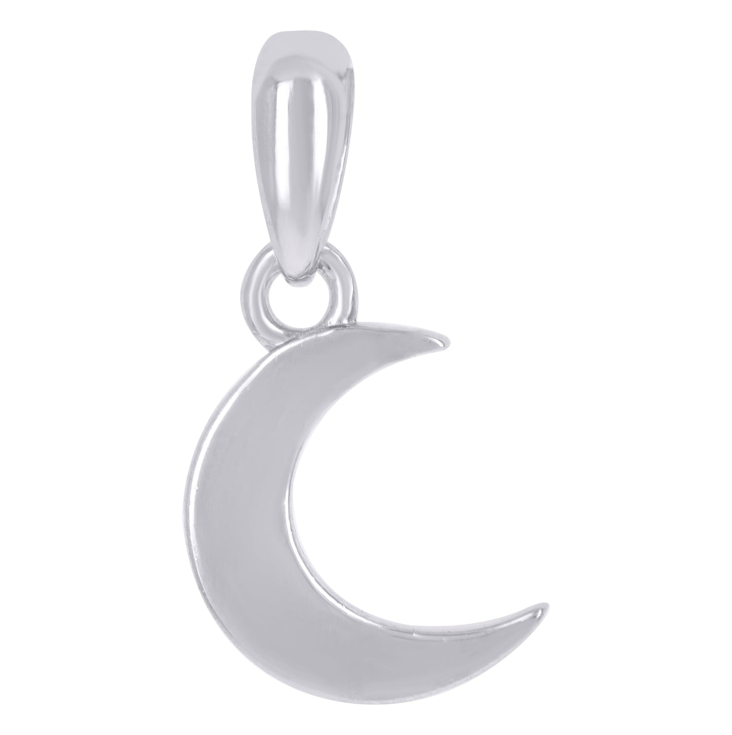 Sterling Silver Unisex Moon Celestial Charm Pendant
