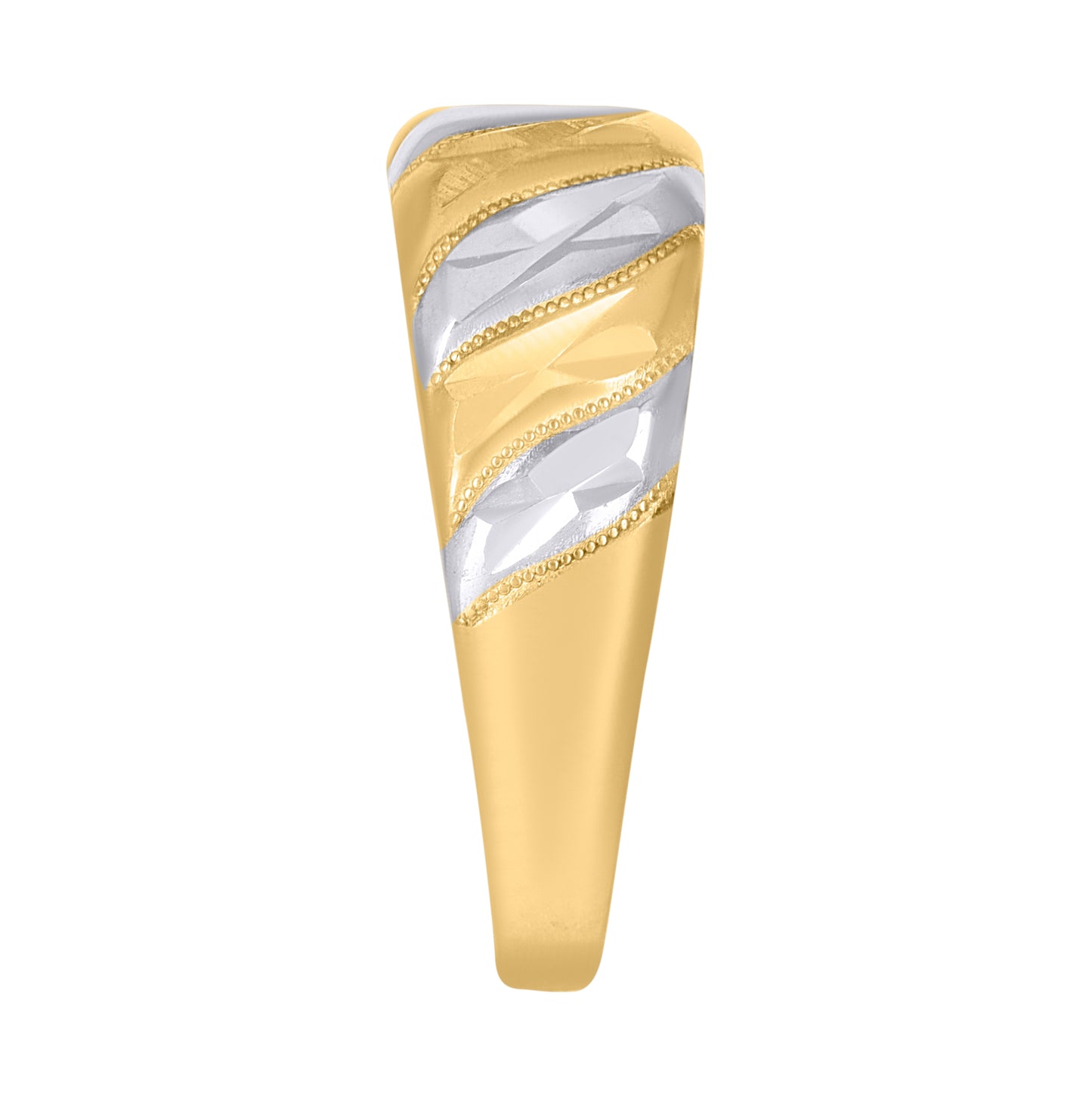 10K Two-Tone Gold Womens Fashion Ring