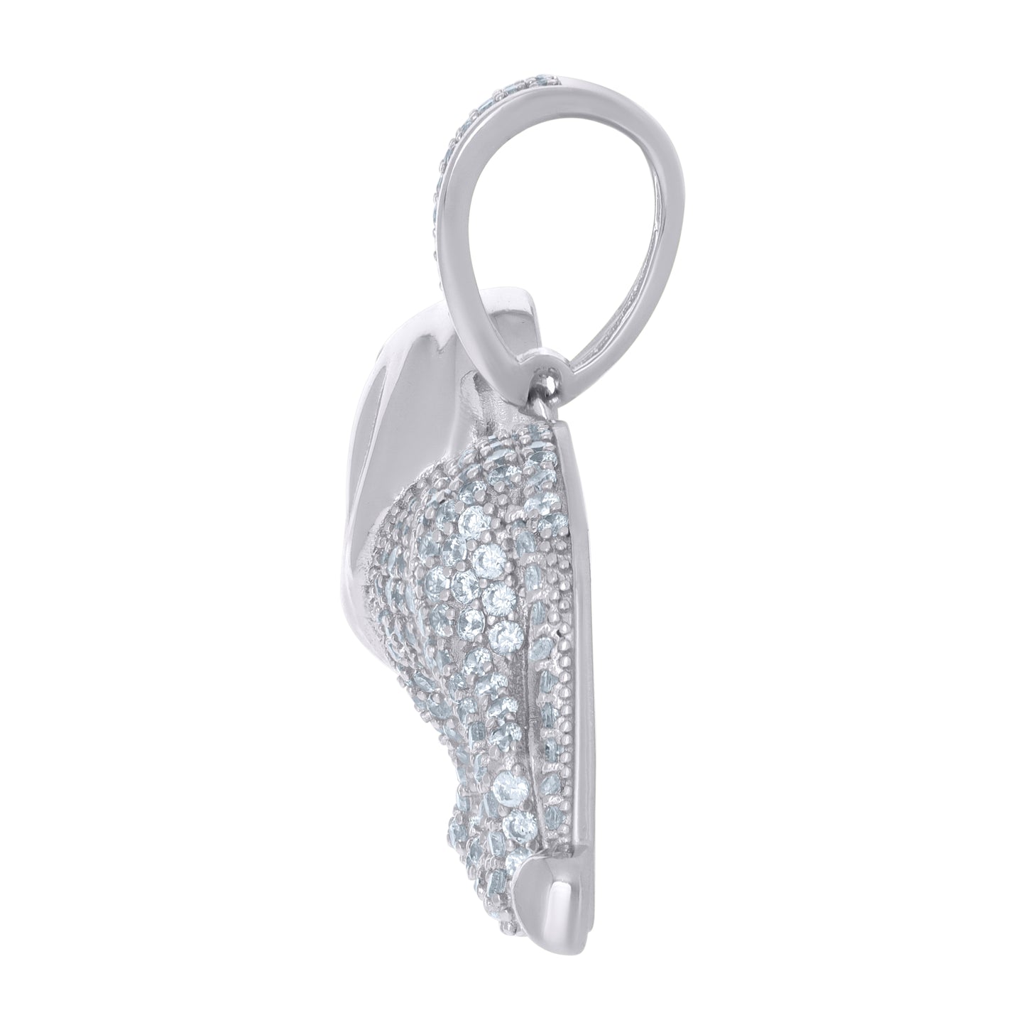 Sterling Silver Mens Cubic-Zirconia Leo/Lion Animal Zodiac Sign/Wildlife Charm Pendant