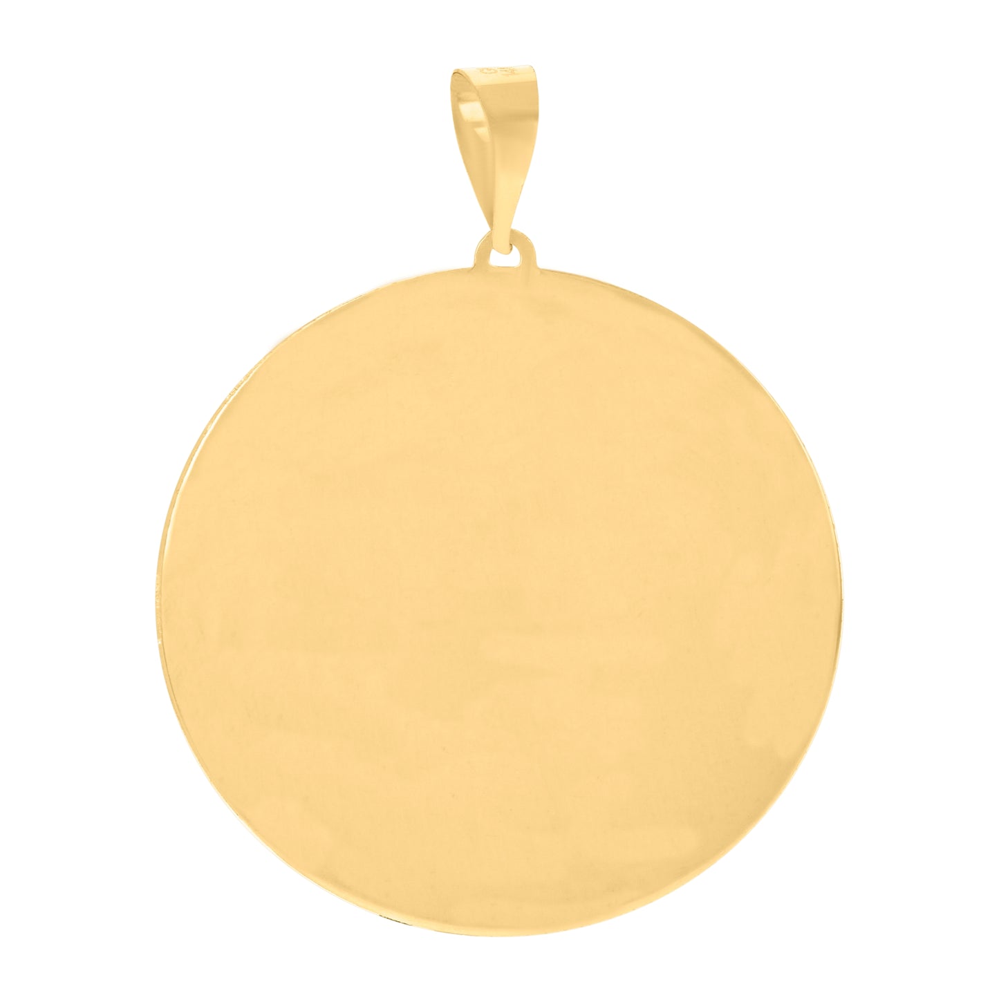 14K Tri-Color Gold Unisex Medallion Guadalupe/Mother Marry Religious Charm Pendant