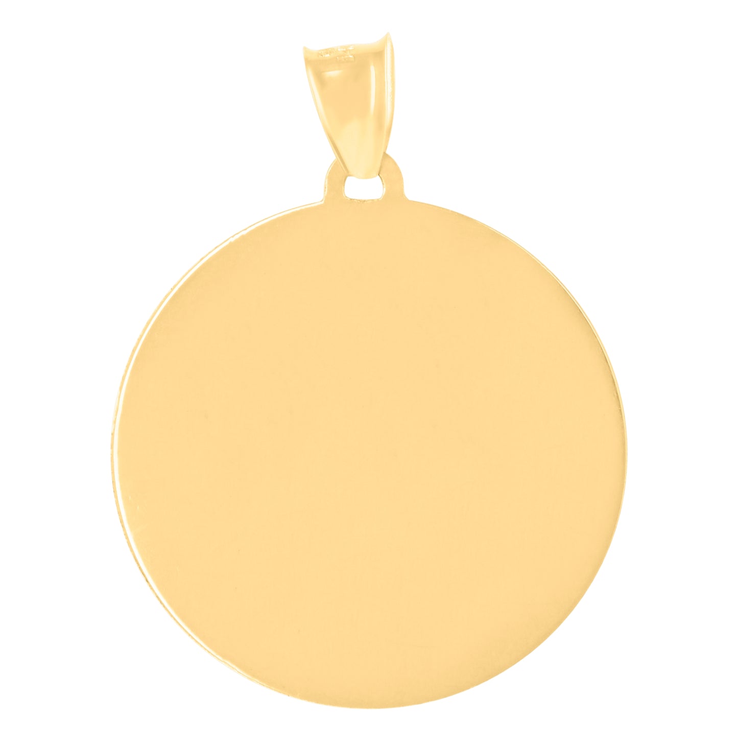 14K Tri-Color Gold Unisex Medallion Guadalupe/Mother Marry Religious Charm Pendant