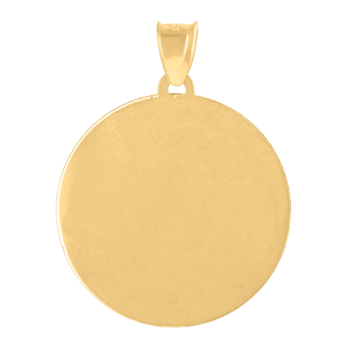 14K Tri-Color Gold Unisex Medallion Guadalupe/Mother Marry Religious Charm Pendant