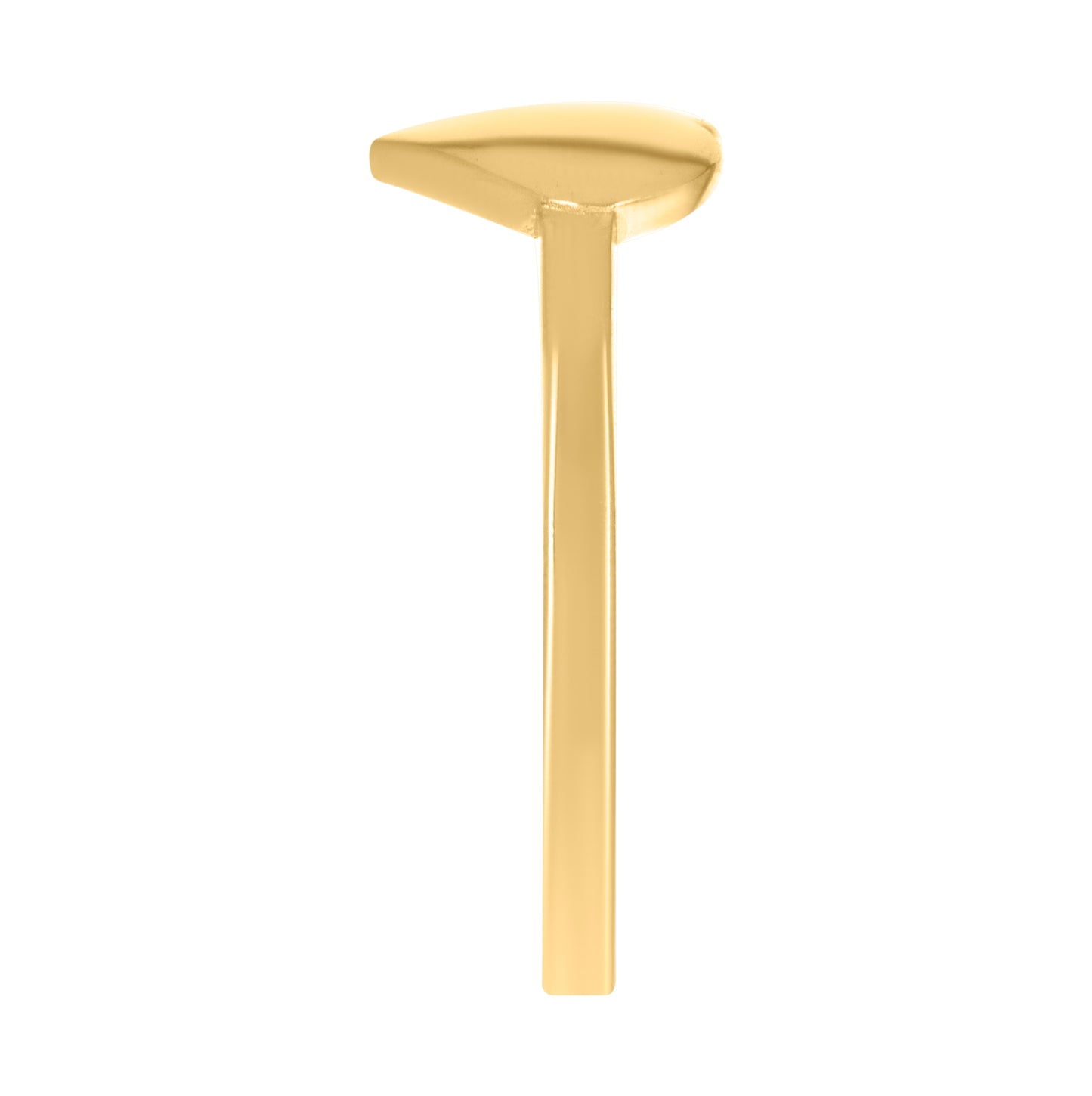 14K Yellow Gold Womens Heart Ring