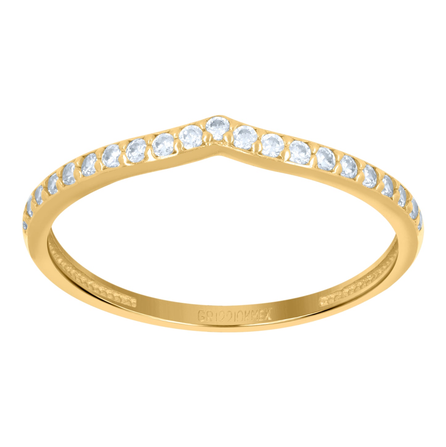 10K Yellow Gold Womens Cubic-Zirconia Duo Bridal Ring Set