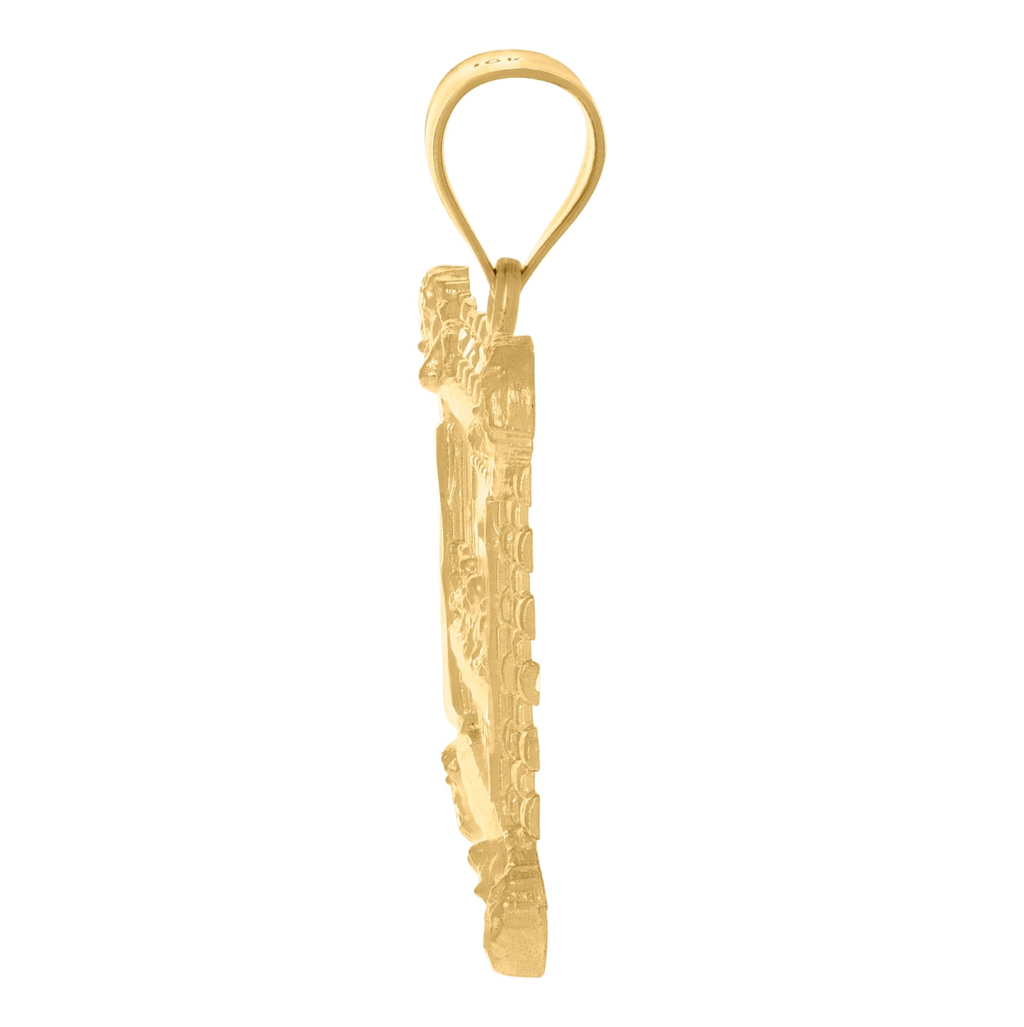 10K Yellow Gold Mens Last Supper Religious Charm Pendant