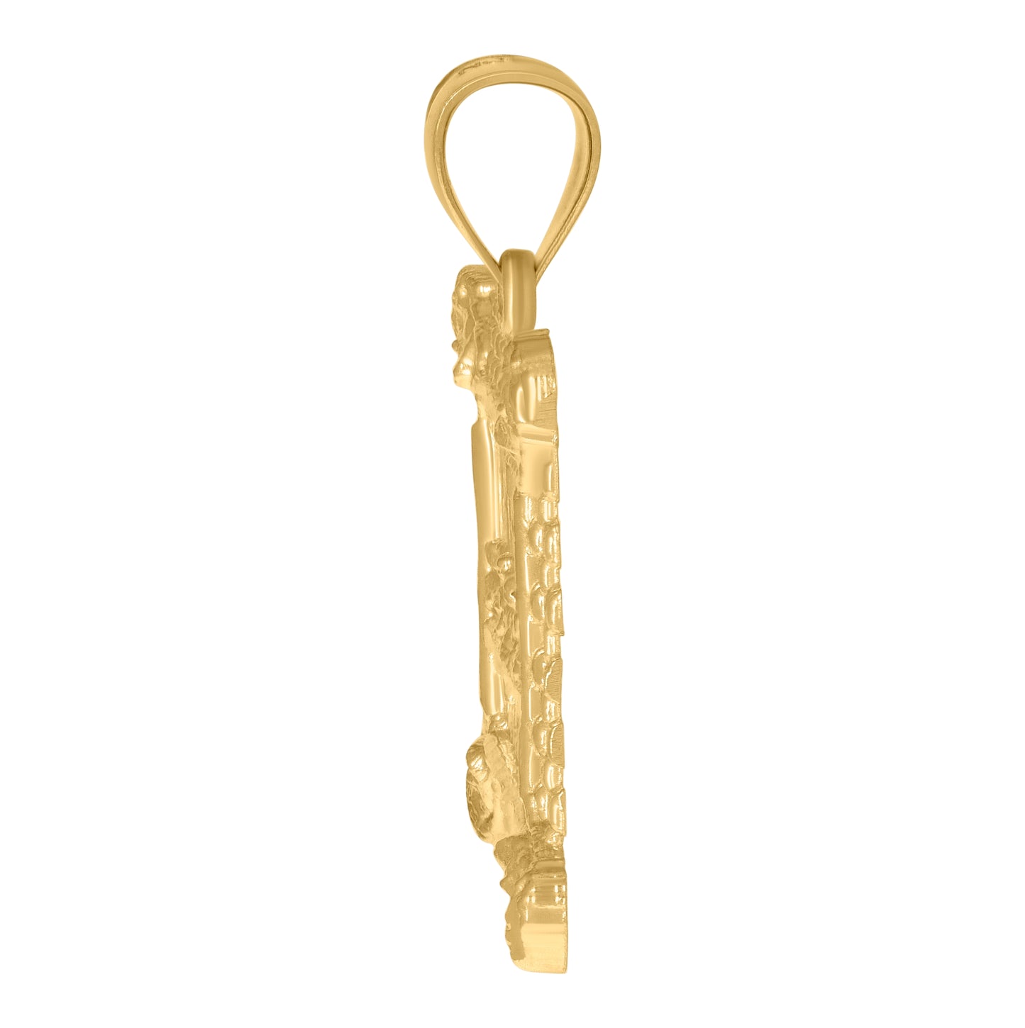 10K Yellow Gold Mens Last Supper Religious Charm Pendant