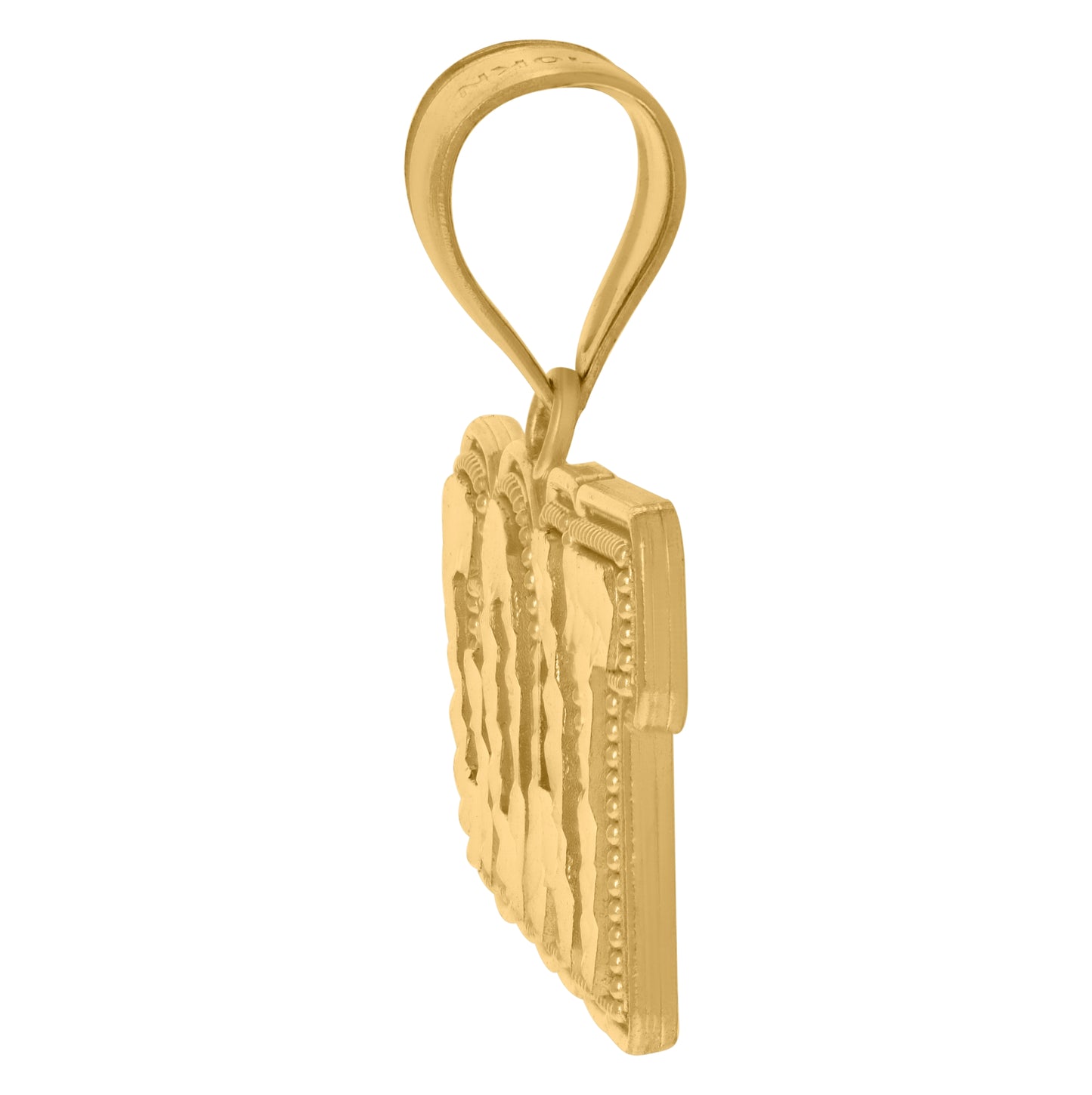 10K Yellow Gold Mens Greatest Of All Time Goat Talking Fashion Charm Pendant