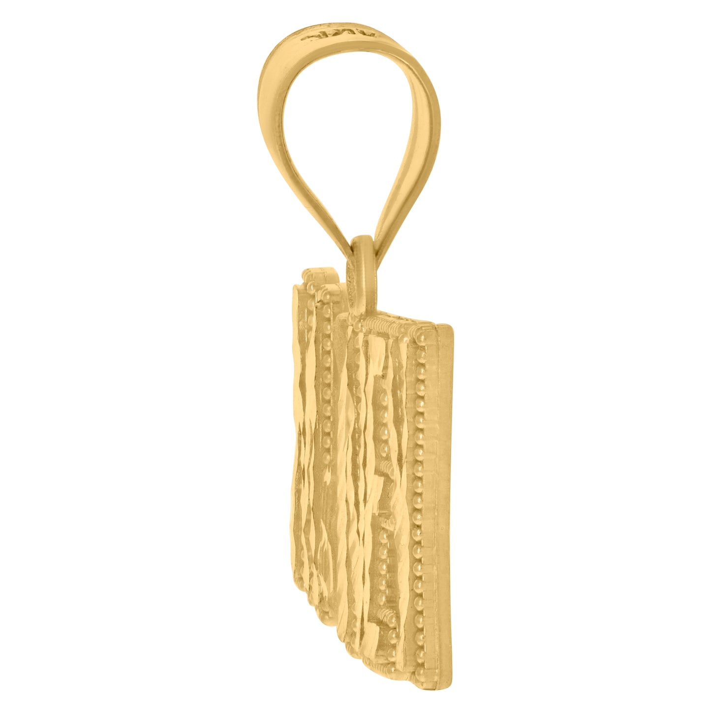 10K Yellow Gold Mens Money Fashion Charm Pendant