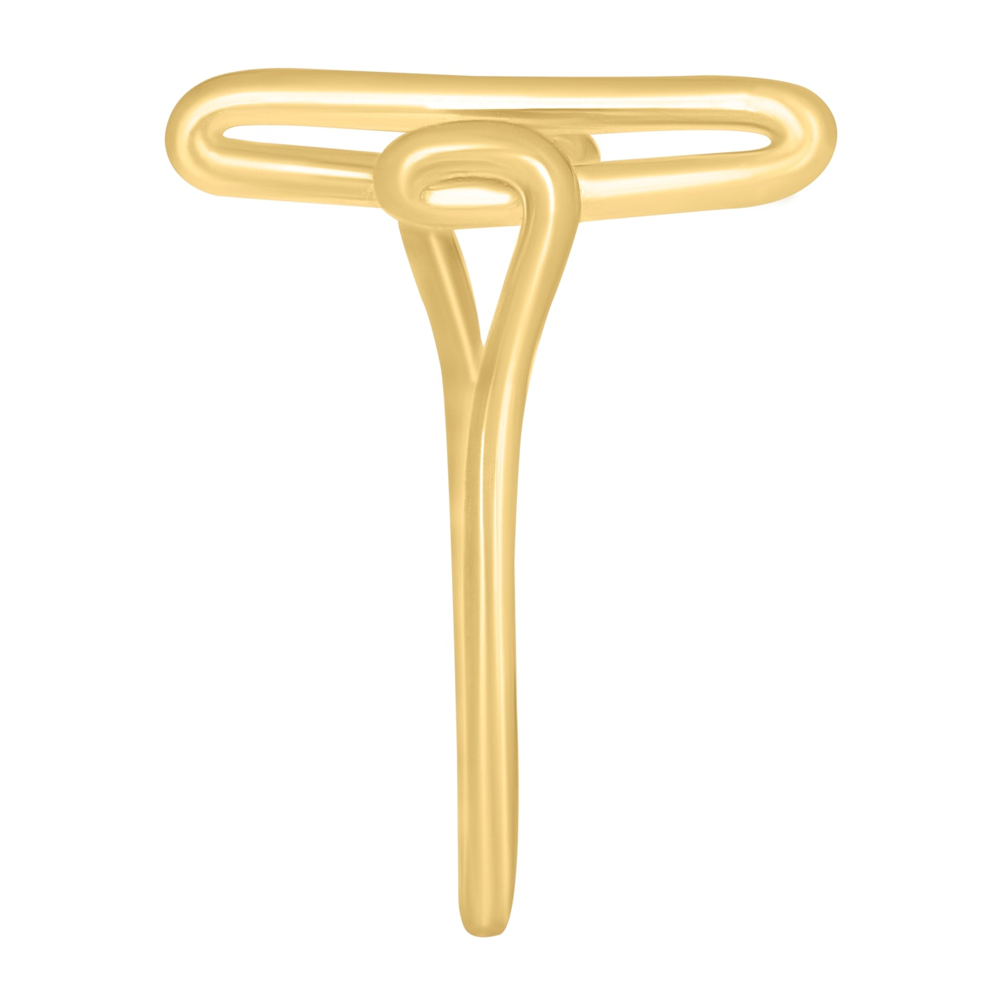 14K Yellow Gold Womens Heart Beat Ring