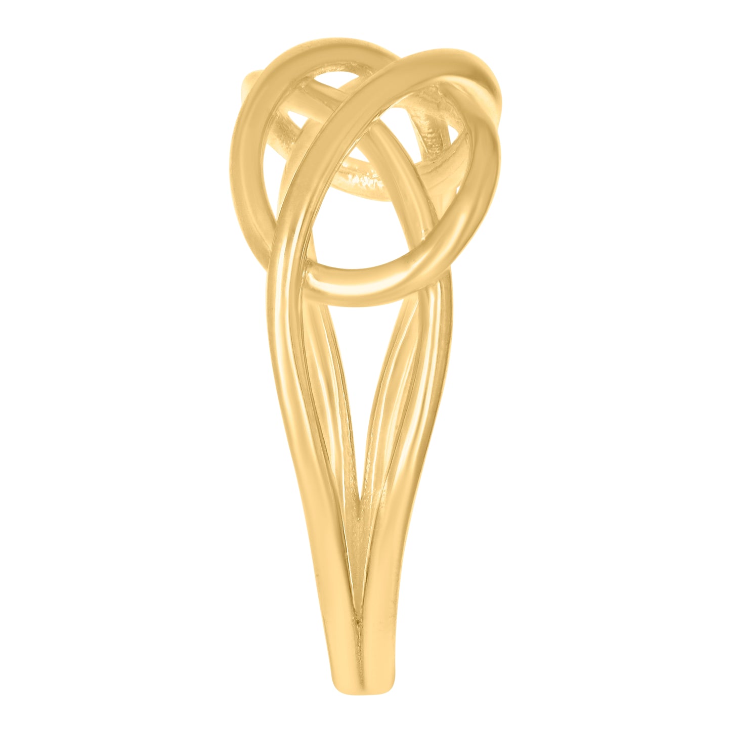 14K Yellow Gold Womens Infinity Ring