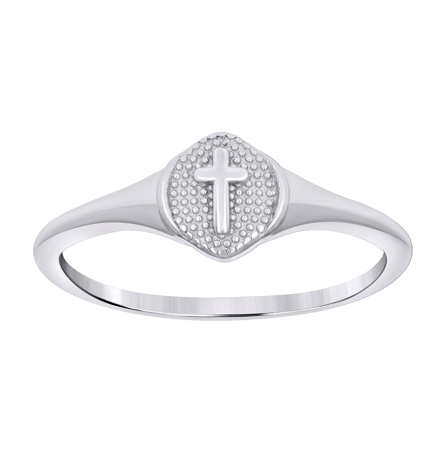Sterling Silver Womens Cubic-Zirconia Infinity Heart Bridal Anniversary Wedding Engagement Band Ring