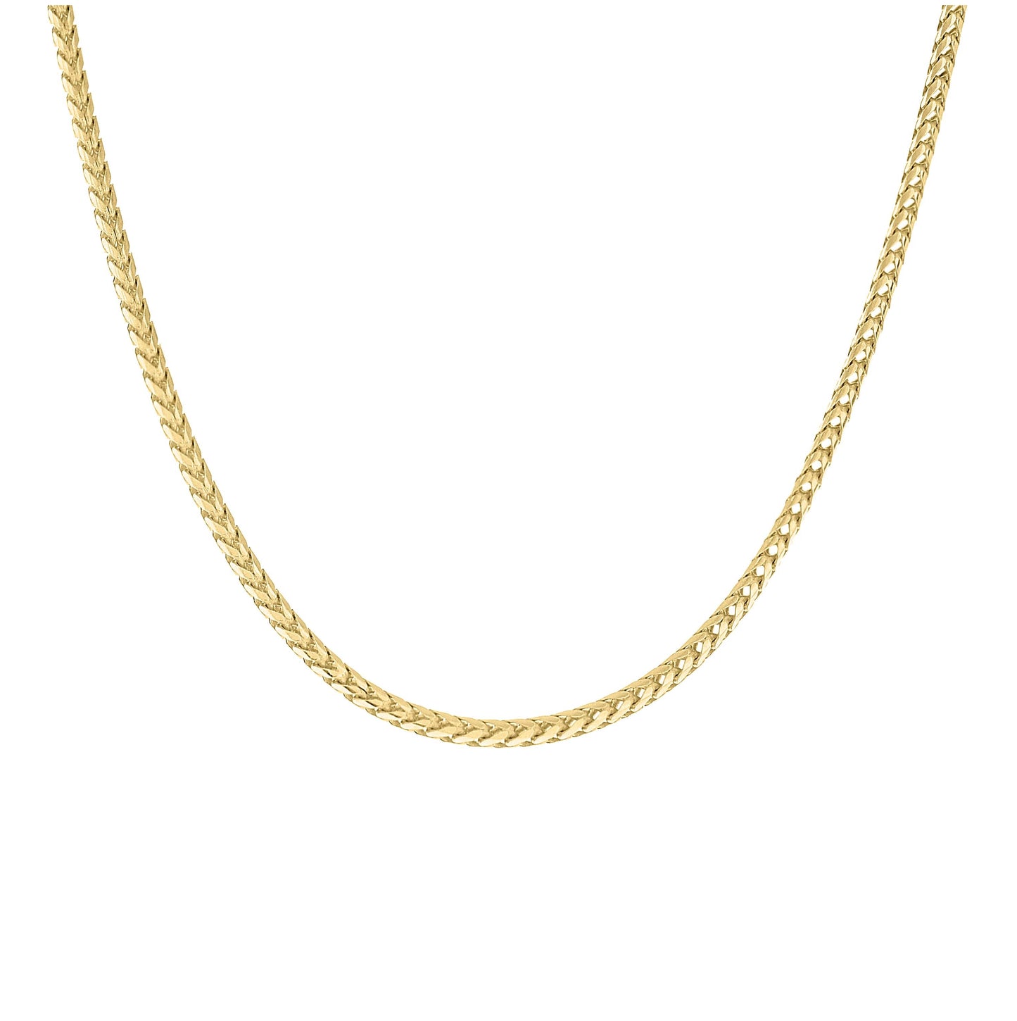 Sterling Silver Yellow-Tone Or Rose Tone Or Two Tone Solid Franco Chain