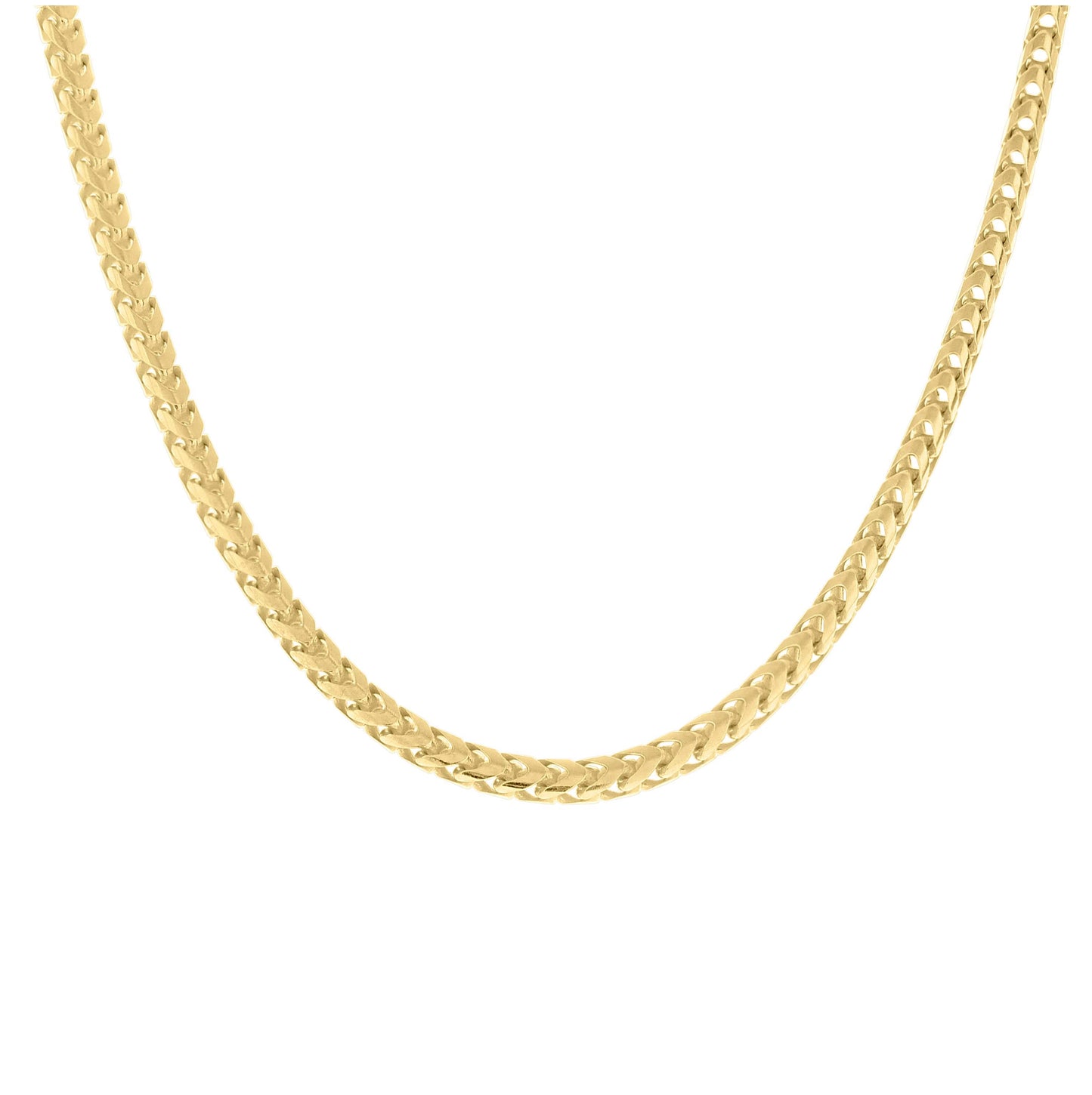 Sterling Silver Yellow-Tone Or Rose Tone Or Two Tone Solid Franco Chain