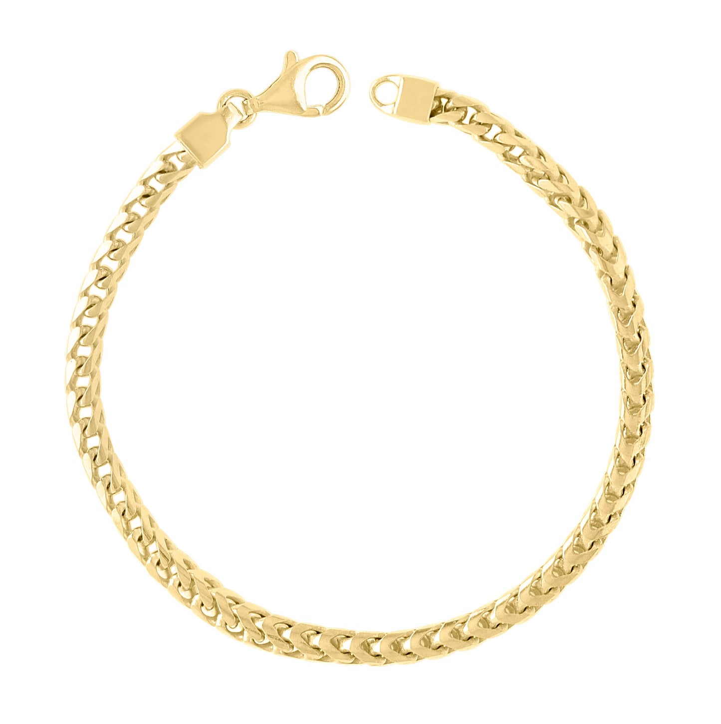 Sterling Silver Yellow-Tone Or Rose Tone Or Two Tone Solid Franco Chain