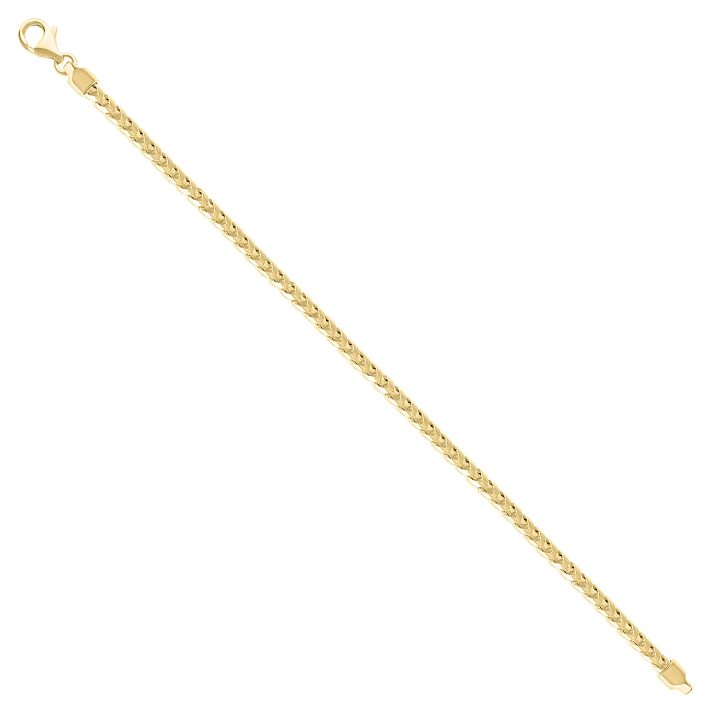 Sterling Silver Yellow-Tone Or Rose Tone Or Two Tone Solid Franco Chain