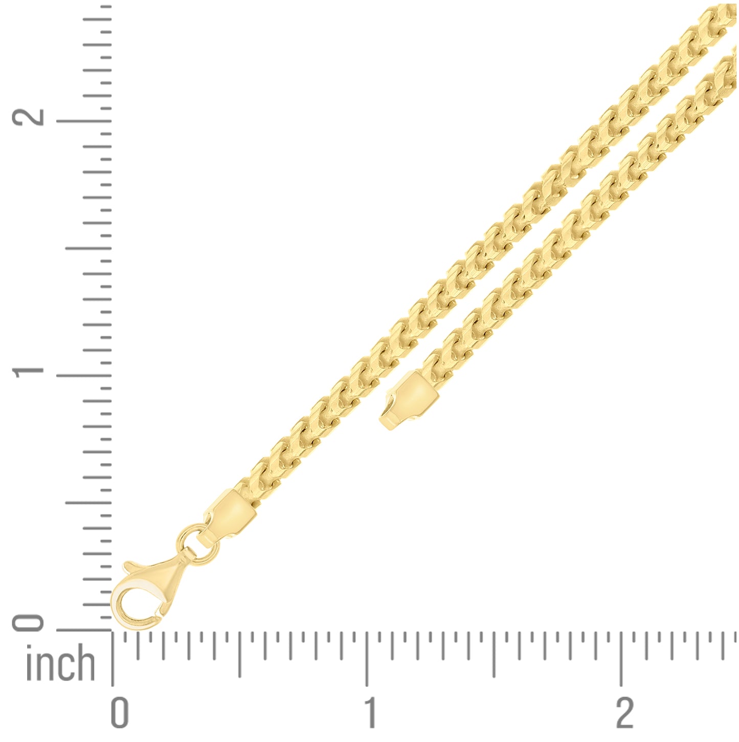 Sterling Silver Yellow-Tone Or Rose Tone Or Two Tone Solid Franco Chain