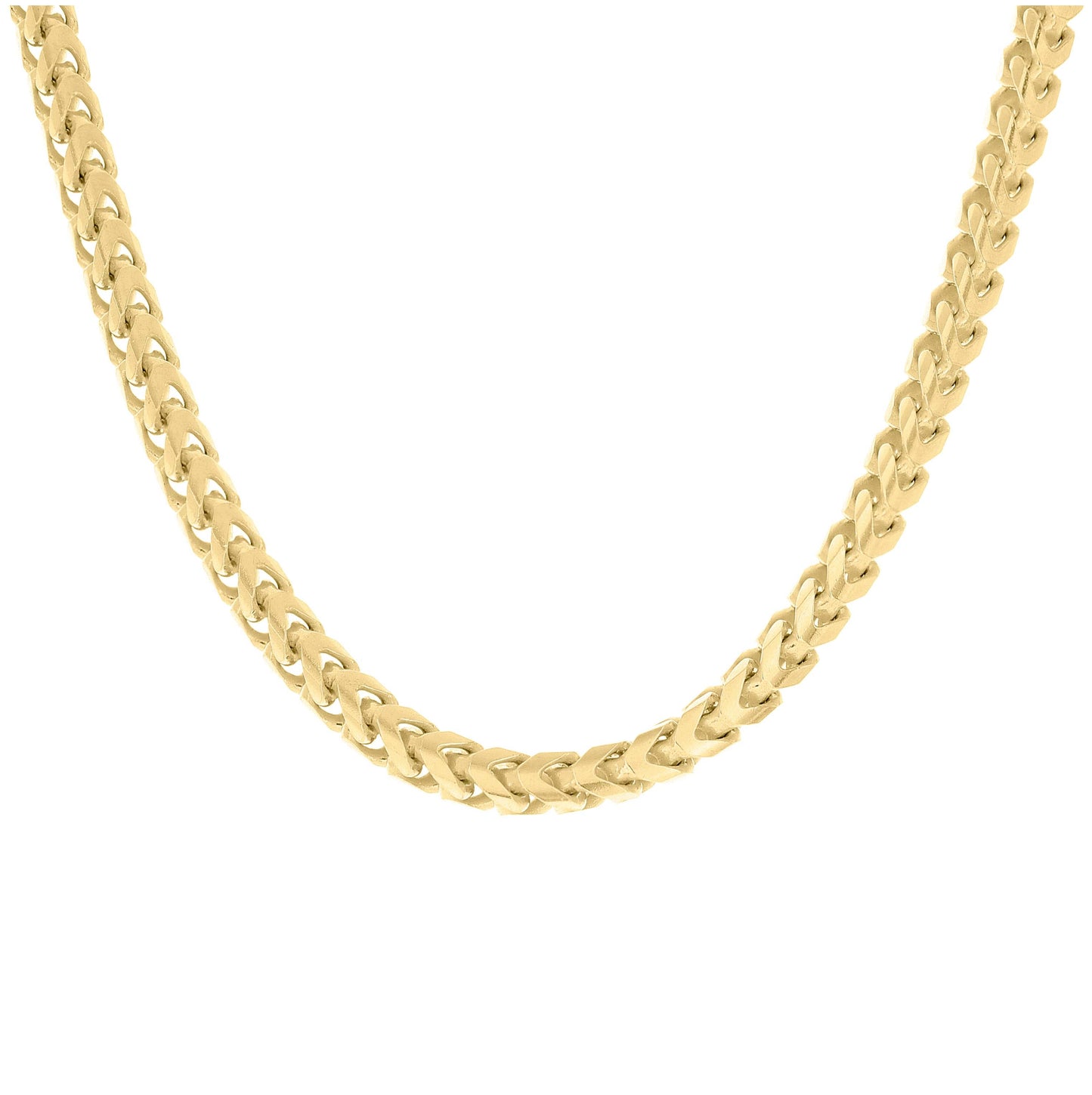 Sterling Silver Yellow-Tone Or Rose Tone Or Two Tone Solid Franco Chain