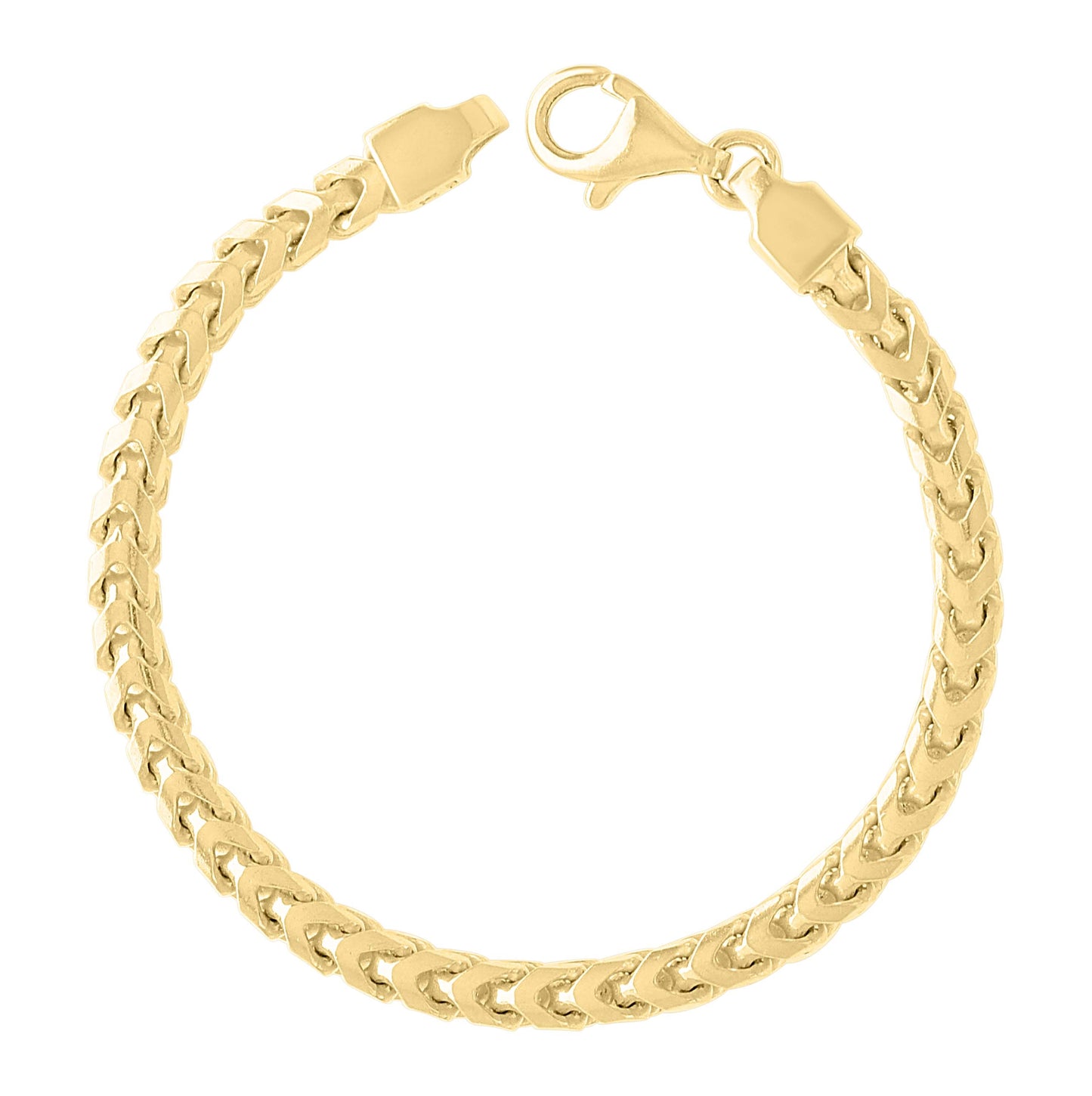Sterling Silver Yellow-Tone Or Rose Tone Or Two Tone Solid Franco Chain