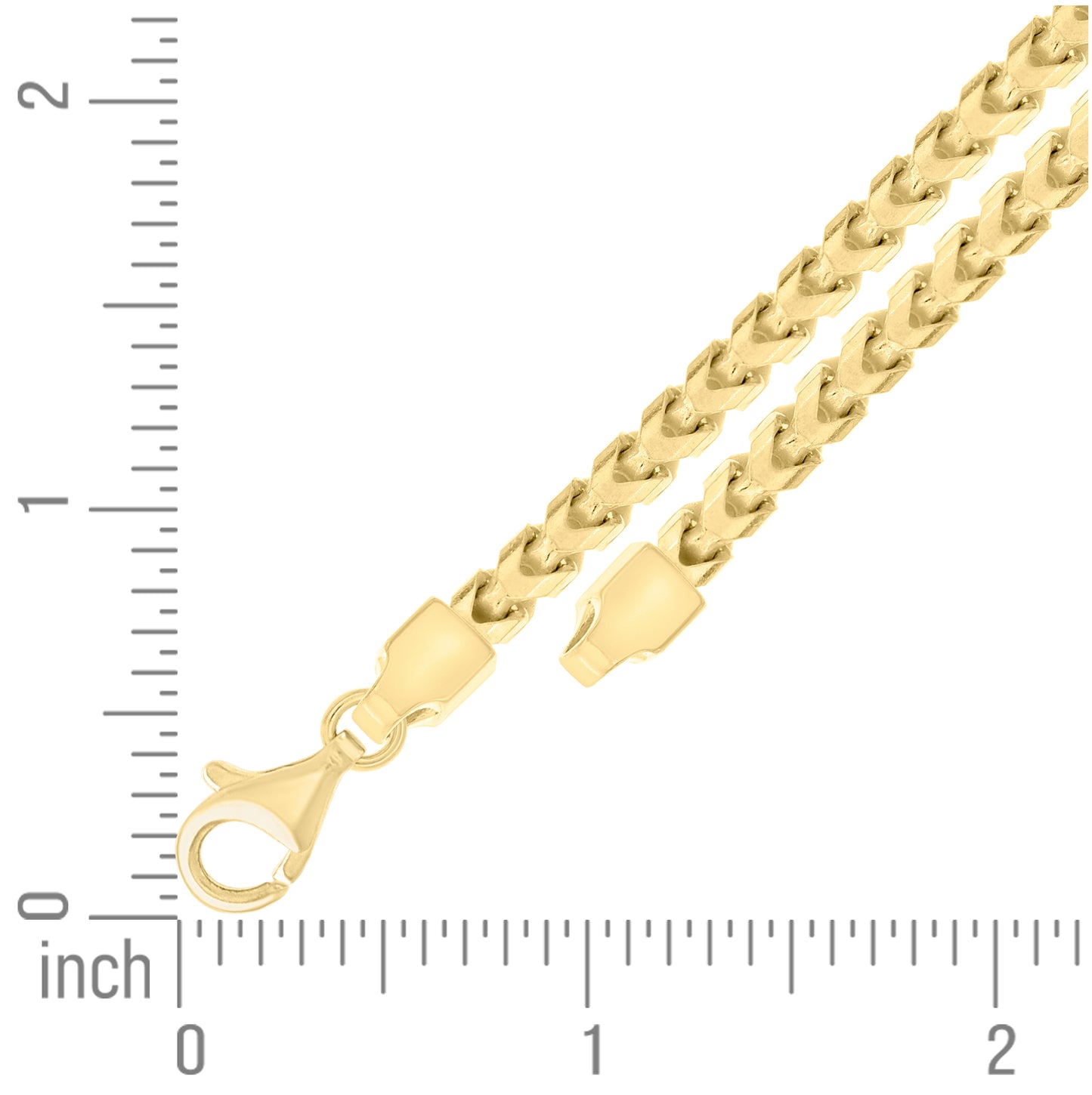 Sterling Silver Yellow-Tone Or Rose Tone Or Two Tone Solid Franco Chain