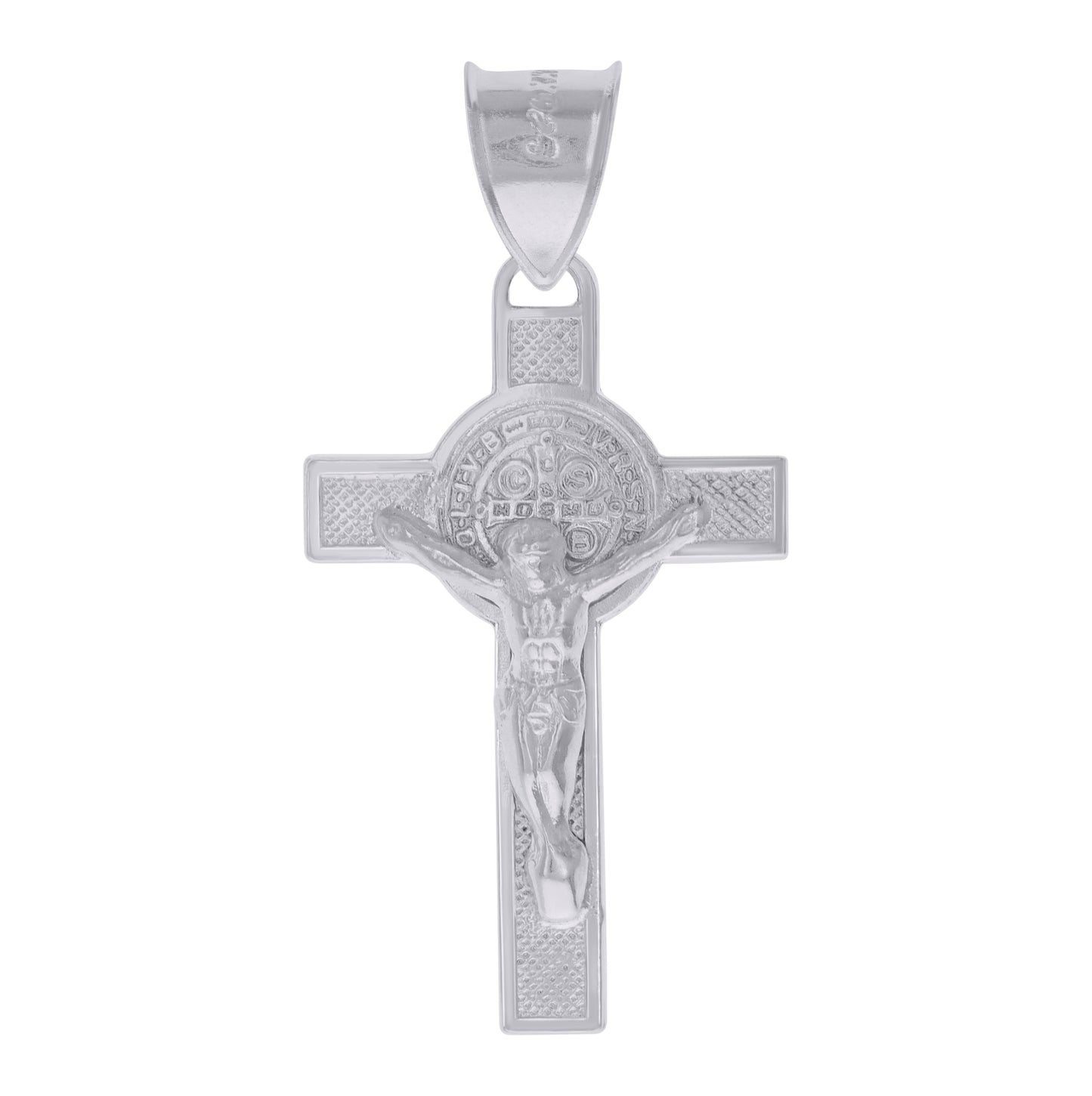 Sterling Silver Unisex Crucifix Cross Religious Charm Pendant