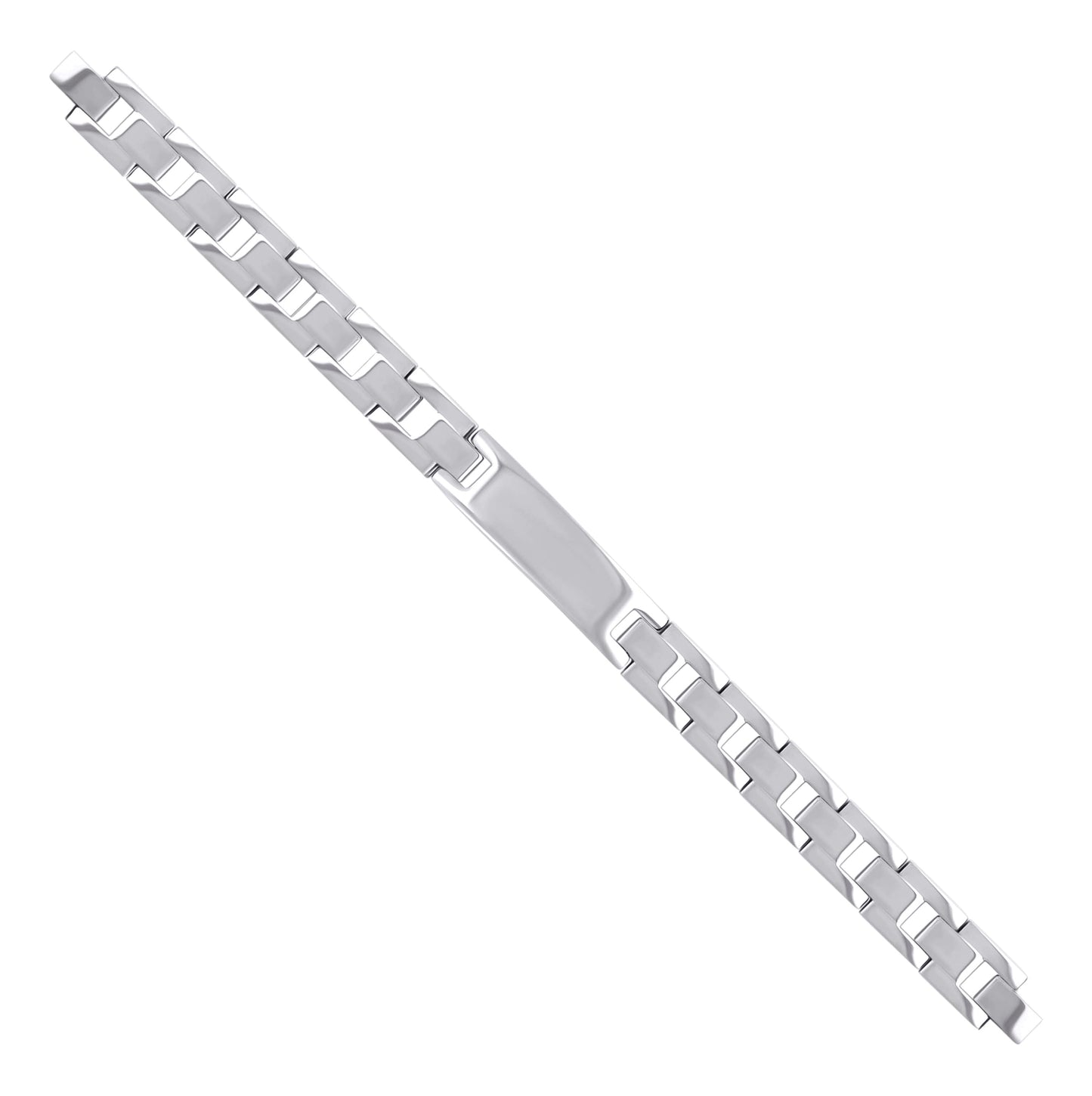 Stainless Steel Mens Fashion Bracelet Size 8.5 Inches