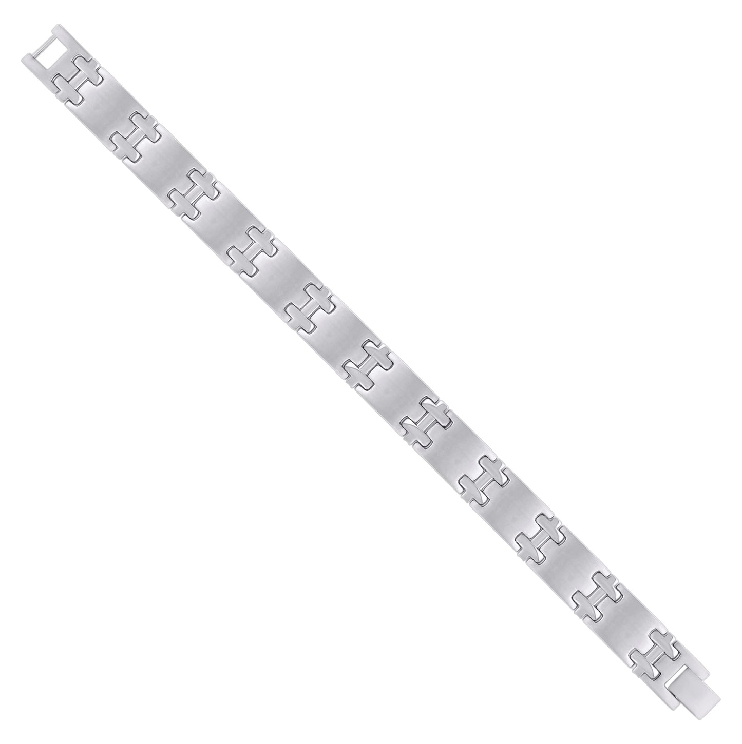 Stainless Steel Mens Fashion Bracelet Size 8.5 Inches
