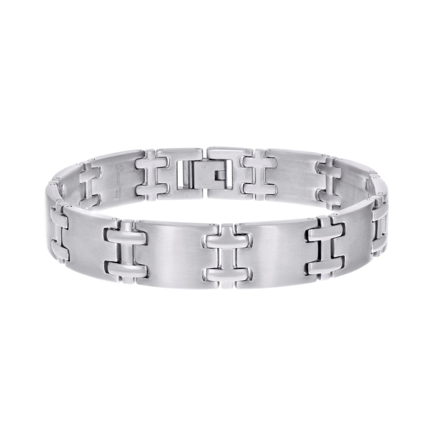 Stainless Steel Mens Fashion Bracelet Size 8.5 Inches