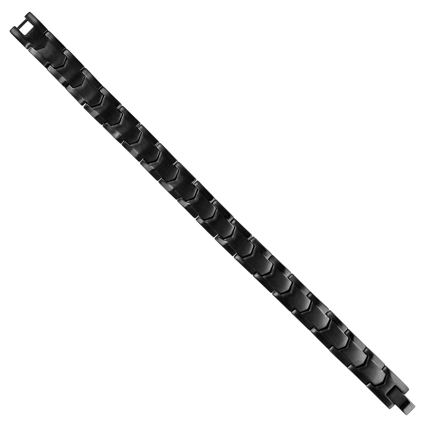 Stainless Steel Black-tone Mens Fashion Bracelet Size 8 Inches