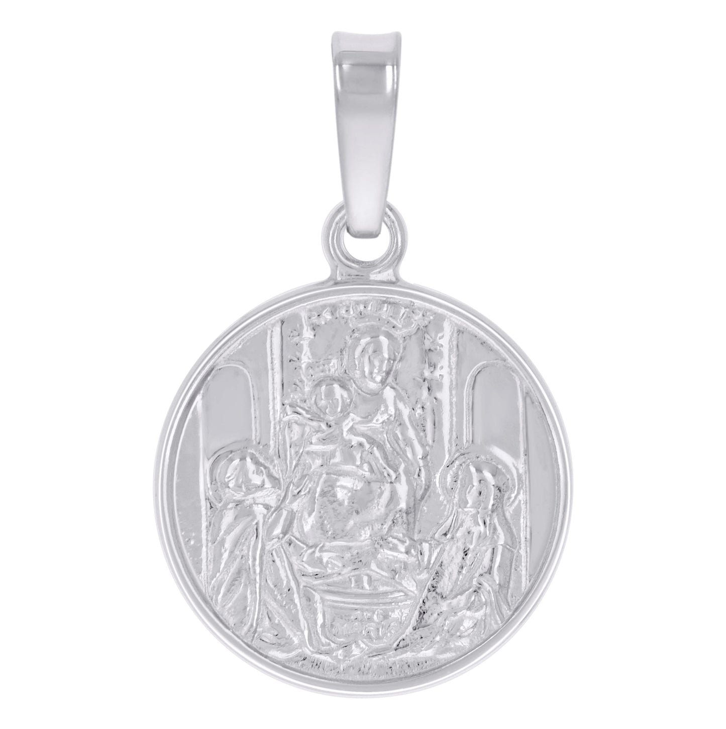 Sterling Silver Unisex Religious Charm Pendant