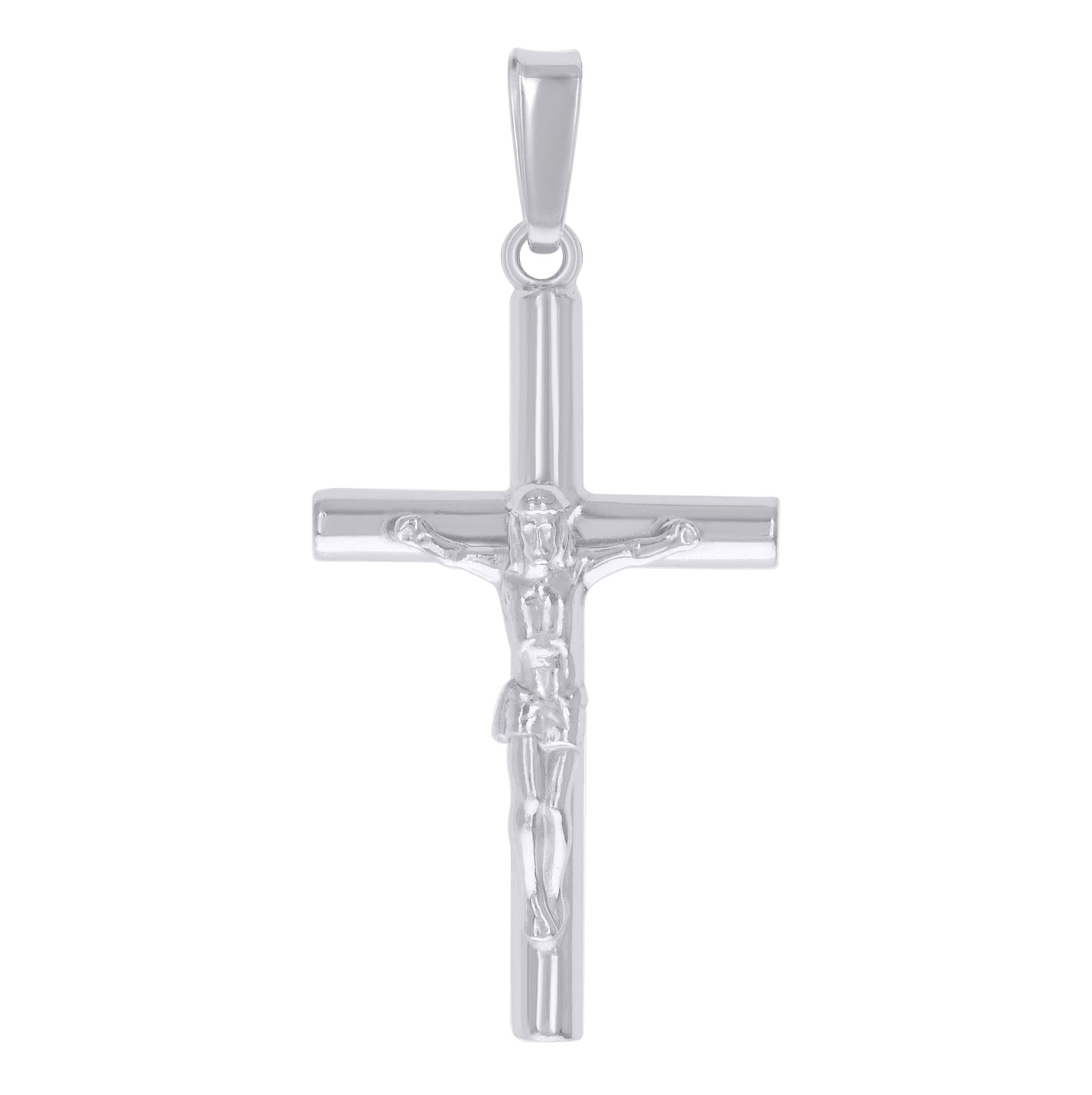 Sterling Silver Unisex Crucifix Cross Religious Charm Pendant