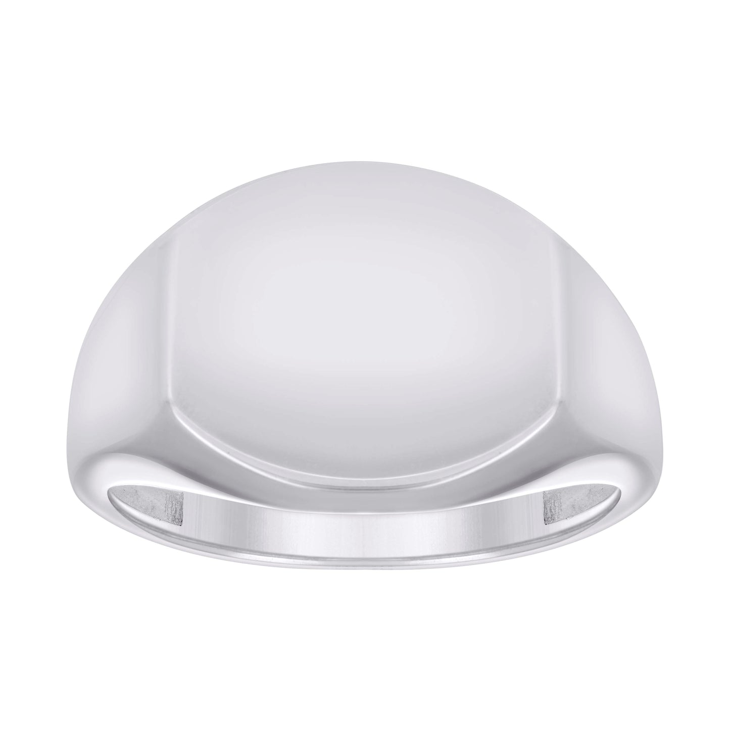 Sterling Silver Unisex Signet Bridal Anniversary Wedding Engagement Band Ring
