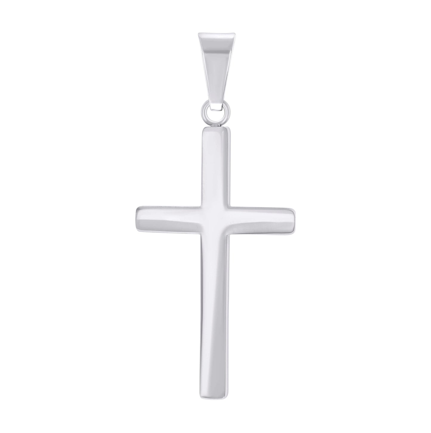 Stainless Steel Mens Cross Religious Charm Pendant