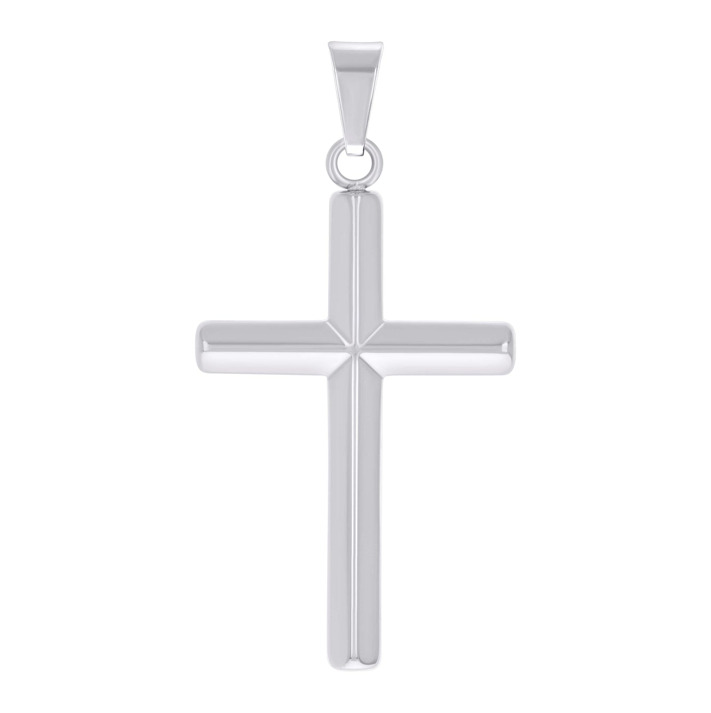 Stainless Steel Mens Cross Religious Charm Pendant