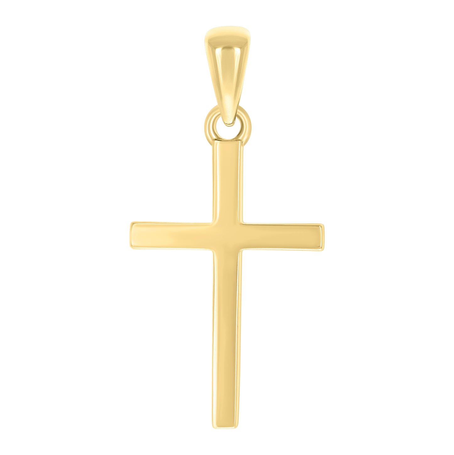 Sterling Silver Unisex Without Cubic Zirconia Cross Religious Charm Pendant
