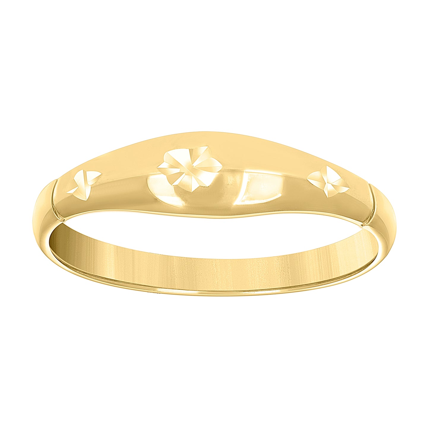 14K Yellow Gold Womens Fashion Ring
