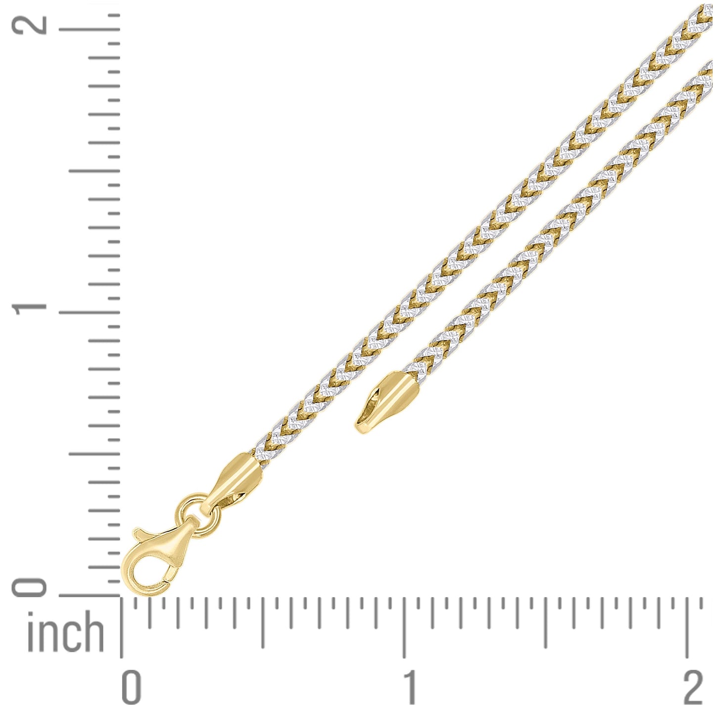 Sterling Silver Yellow-Tone Or Rose Tone Or Two Tone Solid Franco Chain