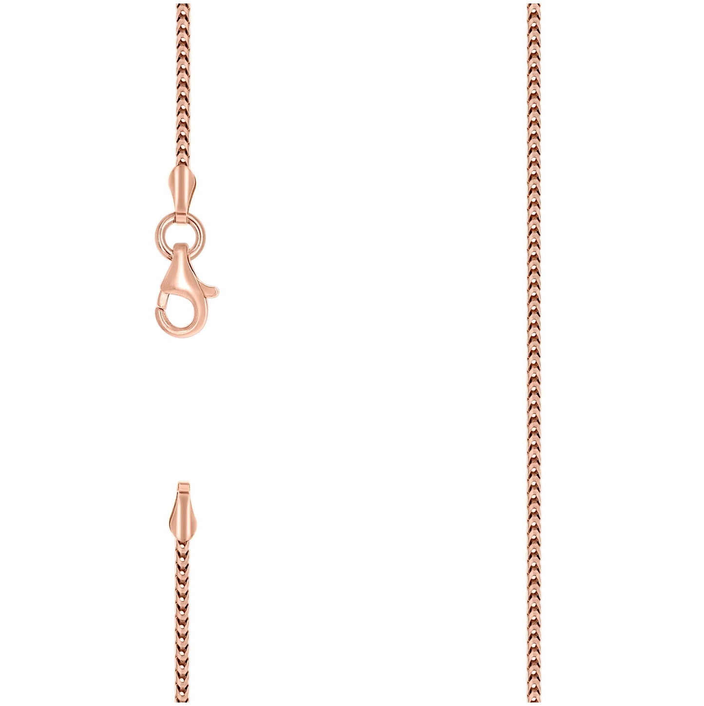 Sterling Silver Yellow-Tone Or Rose Tone Or Two Tone Solid Franco Chain